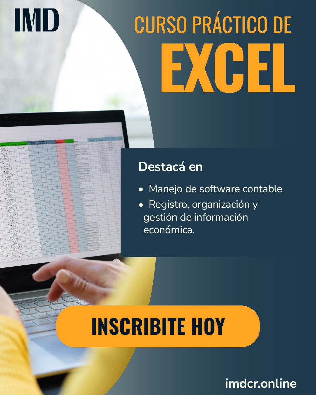 Dominá Excel y tomá mejores decisiones
Aprendé a organizar, analizar y gestionar información económica de forma práctica y aplicada al mundo real.
✔️ Manejo de hojas de cálculo
✔️ Registro y control de datos
✔️ Herramienta clave para estudios, trabajo y negocios
🚀 Inscribite hoy y fortalecé tu perfil profesional