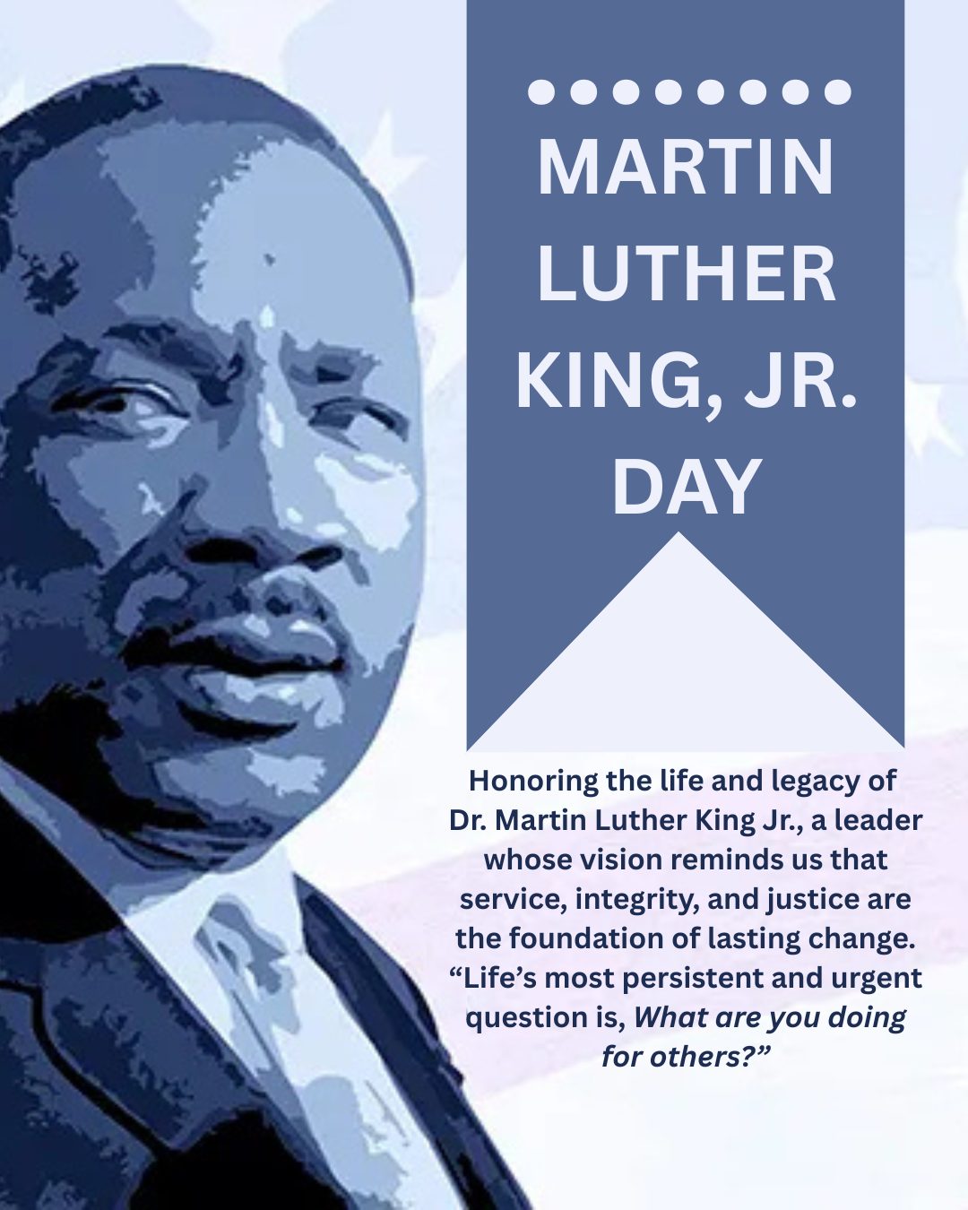 May we continue to lead with courage, compassion, and commitment, not just today, but every day. #MLKDay #DayOnNotADayOff #ServiceAndIntegrity #CommunityImpact #PrestigeMoneyManagers
