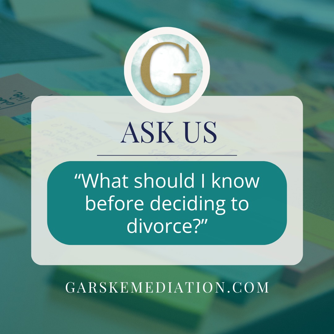 💡 Thinking About Divorce? Let’s Make the Uncertain Clear.
At Garske Mediation, we know how difficult it can be to take the first step. That’s why we offer our Divorce Preview Package—a personalized roadmap to help you see what dividing assets, property, and finances could look like.
Our goal is to give you the clarity and confidence to move forward, no matter where your journey takes you. You don’t have to navigate this alone—we’re here to guide you with compassion and expertise. 💛.
www.garskemediation.com
-
#garskemediation #diydivorce #divorcemediation
#divorcecolorado #mediationprocess #divorce #divorcesupport #separation