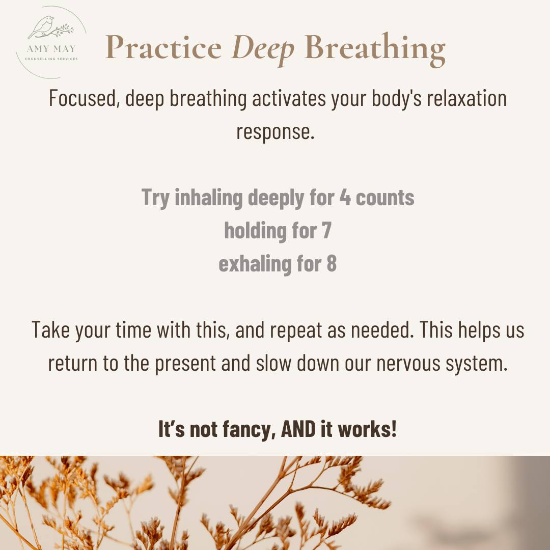 Your breath is your anchor. ⚓
When everything feels too much, breathing techniques bring you back to the present moment.
4-7-8 Breathing:
Inhale 4 counts
Hold 7 counts
Exhale 8 counts
This simple technique activates your parasympathetic nervous system—your body's natural calm button.
Try it right now. 💚
#Grounding #BreathingTechniques #AnxietySupport #MentalHealth #SelfCare