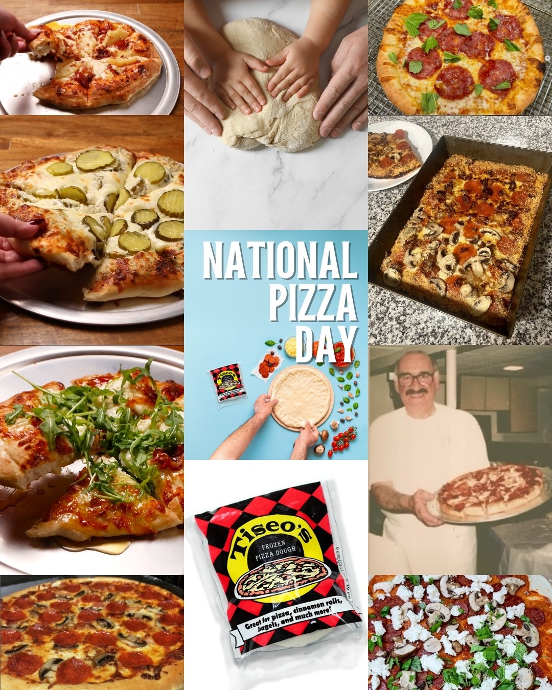 It's our favorite holiday!! Happy National Pizza day from Tiseo's! 🍕❤