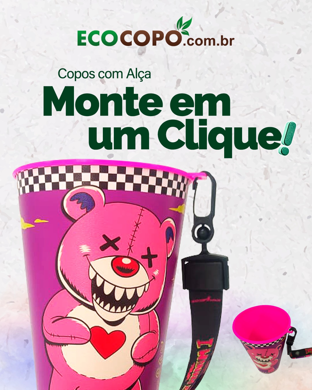 Copos click com alça para cordão feitos para quem precisa de agilidade.
Montagem rápida, encaixe prático e eficiência total na produção de brindes promocionais para eventos e grandes ações.
Sua marca pronta para circular, do jeito certo.
#brindespromocionais #copospersonalizados #eventos #marketingpromocional #ativacaodemarca #ecocopo