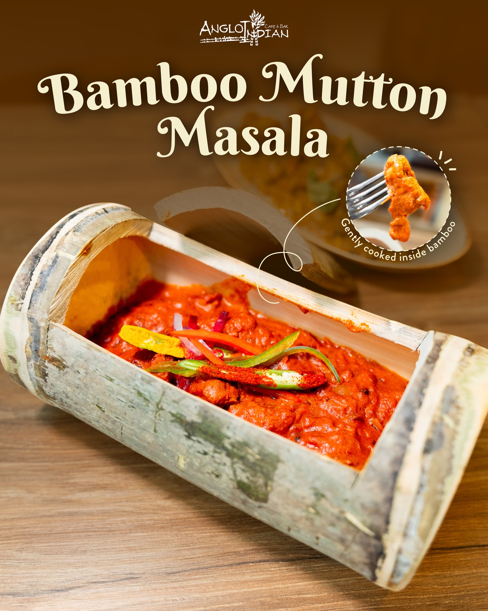 Slow-cooked, smoky, deeply comforting.
Our Bamboo Mutton Masala is gently cooked inside bamboo, allowing the flavours to develop naturally over time.
A new addition to the menu, made for those who enjoy bold, hearty dishes.
Only at Anglo Indian Café & Bar, CHIJMES.
—
Anglo Indian Cafe & Bar
📍 1 Shenton Way, #01-08, Singapore 068803
📞 6636 9411
📍 30 Victoria St, #01-13 CHIJMES, Singapore 187996
📞 6873 2750
📍 5 Straits View, #01-10 Marine One West Tower, Singapore 018935
📞 6284 2990