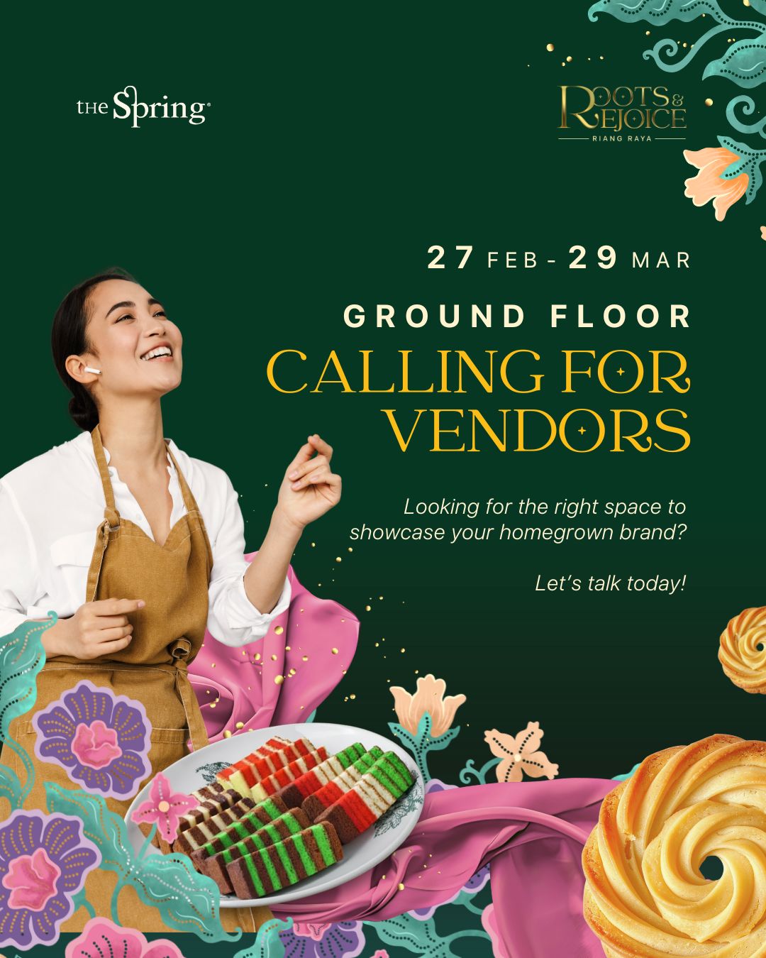 Looking for the perfect space to showcase your homegrown brand?✨
Got something delicious or uniquely special for Raya? We’d love to hear from you!
📍 Submit your interest here: https://forms.gle/xEmQtsoSHHCmALR98