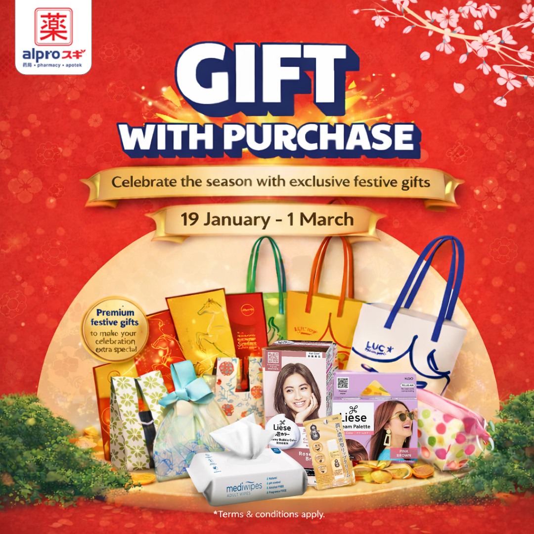 🧧 𝐂𝐍𝐘 𝐅𝐫𝐞𝐞 𝐆𝐢𝐟𝐭𝐬? 𝐆𝐔𝐀𝐑𝐀𝐍𝐓𝐄𝐄𝐃 𝐚𝐭 𝐀𝐥𝐩𝐫𝐨 スギ!
Limited CNY exclusives await at Alpro スギ Sugi 🎁 Buy selected items and enjoy 𝗙𝗥𝗘𝗘 𝗚𝗜𝗙𝗧𝗦 guaranteed, including our EXCLUSIVE Premium Alpro Horse Angpau 🐎 with minimum spend of RM88 only from 19 January - 1 March 2026 !
*T&Cs apply.
Only Available at
📍Alpro スギ The Spring Mall (Lot 132G, First Floor)
https://share.google/6QZ6s9A3iU661dKOC
#AlproSugi #No1JapaneseDrugstore #CNYDeals #GiftWithPurchase