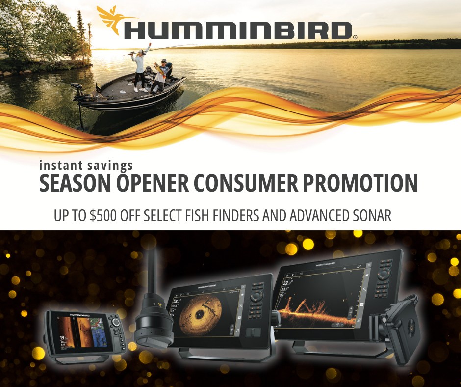 💰 Save up to $500
Humminbird Instant Savings on select models.
Now’s the time to upgrade.
https://www.bassboatelectronics.com/online-store