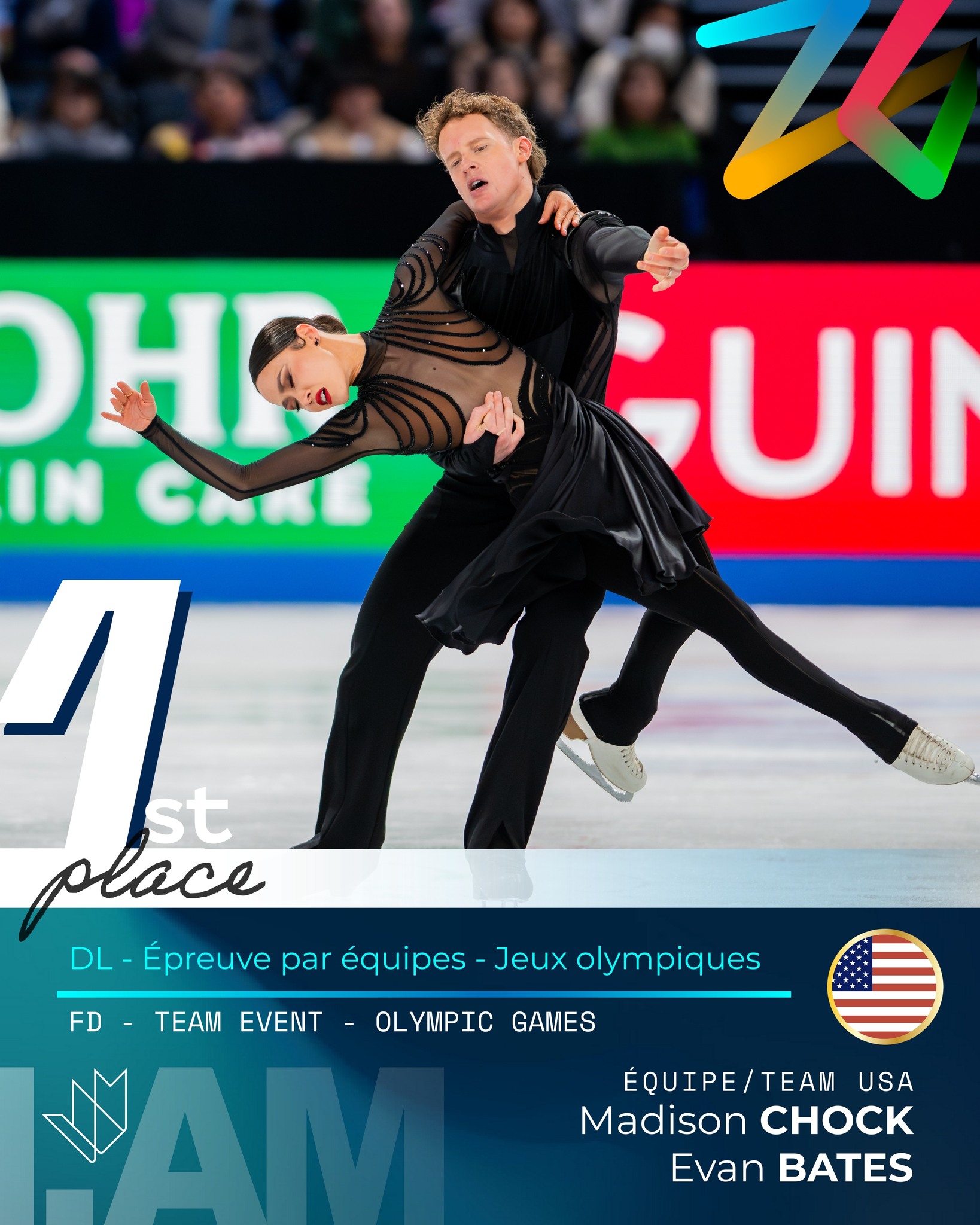 The Free Dance kicked off the Team Event final in Milan. Congratulations to Madison and Evan, as well as Marjorie and Zachary, on their outstanding performances, putting their countries in an excellent position! 🤩
Madison and Evan, along with Diana and Gleb, were back in action and once again delivered superb performances, while Marjorie and Zachary broke the ice at these Olympic Games in great fashion!
The final three segments of the Team Event will take place on Sunday. ⛸️
//
La danse libre a ouvert le bal de la finale de l’épreuve par équipes à Milan. Félicitations à Madison et Evan, ainsi qu’à Marjorie et Zachary, pour leurs magnifiques prestations qui placent leur pays en excellente position! 🤩
Madison et Evan, de même que Diana et Gleb, étaient de retour en action et ont offert, une fois de plus, de superbes performances, tandis que Marjorie et Zachary ont brisé la glace de ces Jeux olympiques de très belle façon!
Les trois dernières étapes de l’épreuve par équipes auront lieu dimanche. ⛸️
1️⃣ Madison CHOCK / Evan BATES 🇺🇸 | @madisonchock @evan_bates
3️⃣ Marjorie LAJOIE / Zachary LAGHA 🇨🇦 | @lajoie.lagha @marjorie.lajoie @lagha_zak
4️⃣ Diana DAVIS / Gleb SMOLKIN 🇬🇪 | @di__davis @glebsmolkin7
📸 @danielleearlphotography