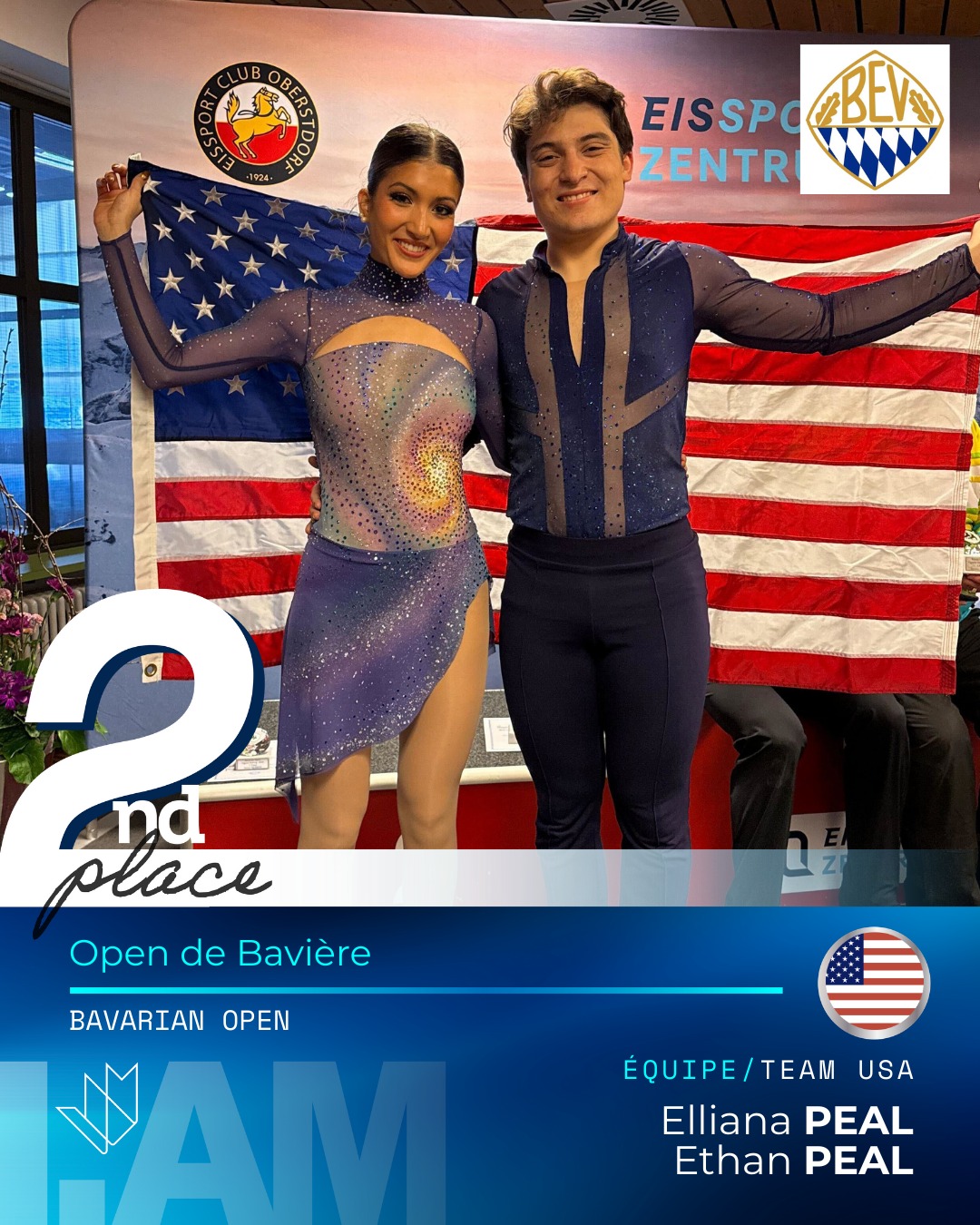 🥈 Double silver in Oberstdorf! 🥈
What a great competition at the Bavarian Open in Germany 🇩🇪! Elliana & Ethan Peal claimed silver in the senior category, while Layla Veillon & Alexander Brandys shone in the junior event.
Two strong performances, two well-earned podium finishes. Congratulations to all the athletes who took part! 👏⛸️
//
🥈 Double médaille d’argent à Oberstdorf! 🥈
Quelle belle compétition au Bavarian Open en Allemagne 🇩🇪! Elliana & Ethan Peal ont décroché l’argent chez les seniors tandis que Layla Veillon & Alexander Brandys ont brillé chez les juniors.
Deux performances solides, deux podiums bien mérités. Bravo à tous les athlètes présents! 👏
Senior
🥈Elliana PEAL / Ethan PEAL 🇺🇸 | @ellianapeal @ethanpeal @team_peal
4️⃣ Vanessa PHAM / Anton SPIRIDONOV 🇺🇸 | @vanessalpham @antonvspi98
5️⃣ Alyssa ROBINSON / Jacob PORTZ 🇨🇦 | @robinsonandportz @jacob.portz
8️⃣ Athena Faith ROBERTS / Eric ALIS 🇪🇸 | @athena_faithh @e.alis.12
Junior
🥈Layla VEILLON / Alexander BRANDYS 🇨🇦 | @laylaveillon_ @alex_brandys