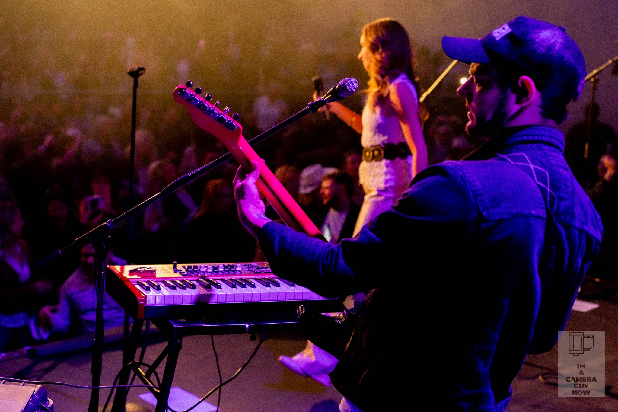 Weekly Prime – Week 21 | 35mm
Lens: Sony FE 35mm F1.4 GM
Camera: Sony A7 III
Settings: ISO 1600 | 1/100s | f/2.2
This week's prime comes from Nashville at Heart's gig at Athena Leicester on 1st Feb.
Live music photography is a proper baptism of fire when you're still learning. You can't control the lighting, you can't ask people to hold still, and you definitely can't go back for a reshoot if you mess it up.
I switched between the 20mm, 35mm, and 70-200mm throughout the night depending on what I was trying to capture. The band was about 8-strong, so there were plenty of wider ensemble shots, but this moment caught my eye, just these two musicians locked into their performance.
At f/2.2, I'm letting in the stage lighting while keeping both of them reasonably sharp. 1/100s freezes the movement without pushing ISO too high. At 1600, the A7 III handles it well enough that I'm not fighting grain in post.
#WeeklyPrime #35mm #LiveMusic #NashvilleAtHeart #AthenaLeicester #SonyA7III #FE35mmF14GM #ConcertPhotography #LiveMusicPhotography #LearnPhotography #ImACameraGuyNow #PhotoJourney #MusicPhotography