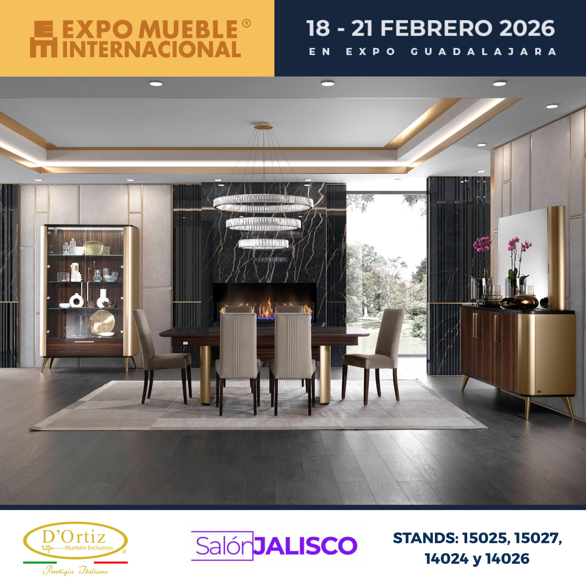 🚩D’ORTIZ MUEBLES PRESENTE EN EXPO MUEBLE INTERNACIONAL 🚩
Te esperamos del 18 al 21 de Febrero en Expo Guadalajara
📌 SALON JALISCO, STANDS: 15025, 15027, 14024 y 14026
🌐 https://www.dortizmuebles.com
📲 https://wa.me/523314096151
TE ESPERAMOS EN NUESTRAS SUCURSALES:
📌SUCURSAL INSURGENTES
Av. Insurgentes Sur 2346
Delegación Álvaro Obregón
Mixcoac, CDMX
Cel Ventas 55 2580 5981
📌SUCURSAL ZAPOPAN
Av. Patria No. 603 Esquina Aldous Huxley
Colonia Jardines Universidad
Zapopan, Jalisco México.
Cel Ventas 33 2612 1670
📌SUCURSAL NAUCALPAN
Periférico Blvd. Manuel Avila Camacho No.550
Naucalpan de Juárez, Edo Mex.
Cel Ventas 55 6086 6314
Expo Mueble Internacional
#EXMII26 #ExpoMuebleInternacional #mueblesexclusivos #dortizmuebles #mueblesdeitalia #mueblesimportados #mueblesitalianos #mueblesitalia #muebles #salas #comedor #familyroom #interiordesign #muebleria #muebles #furniture #jalisco #cdmx