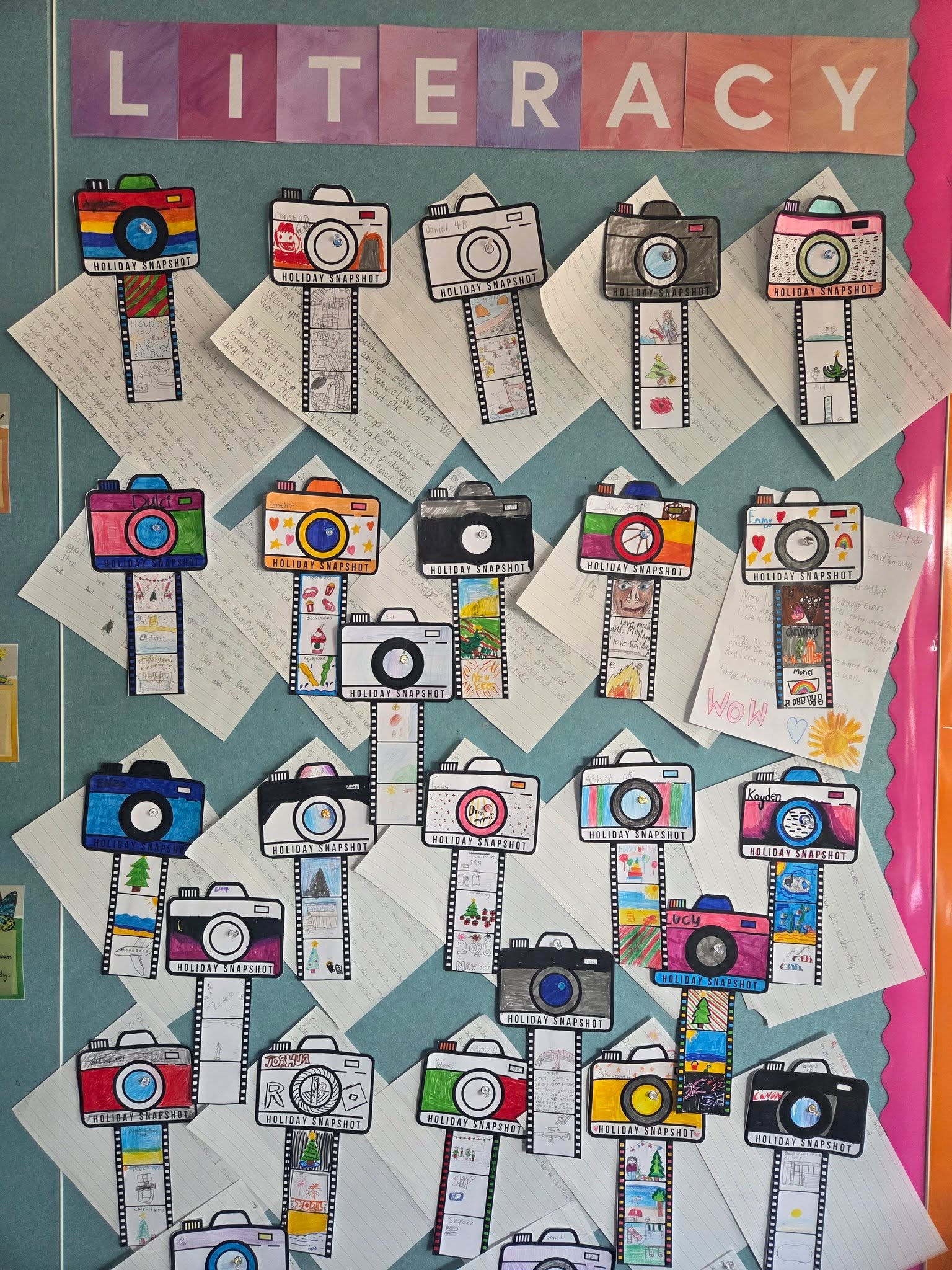Our teachers love celebrating our students learning. Check out this awesome display in this year 4 class. Children have been writing recounts and sharing with the class.