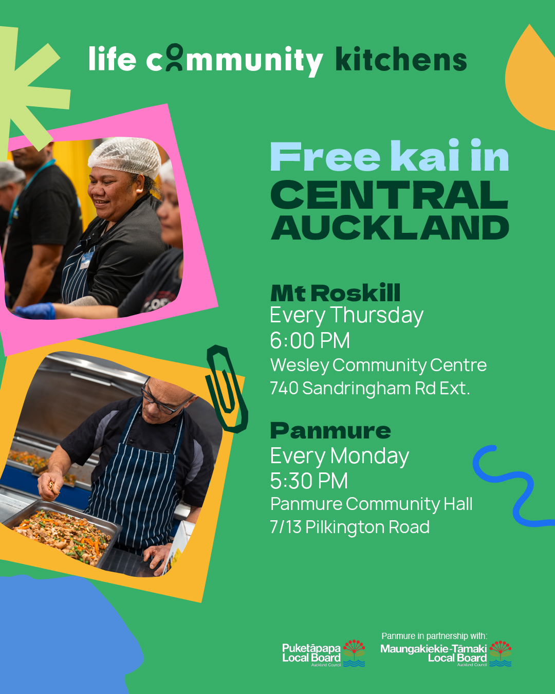 A reminder that our Life Community Kitchens are on again this week 💛
More than a free meal - it’s a place of joy, connection, and whānau.
We can’t wait to welcome everyone!