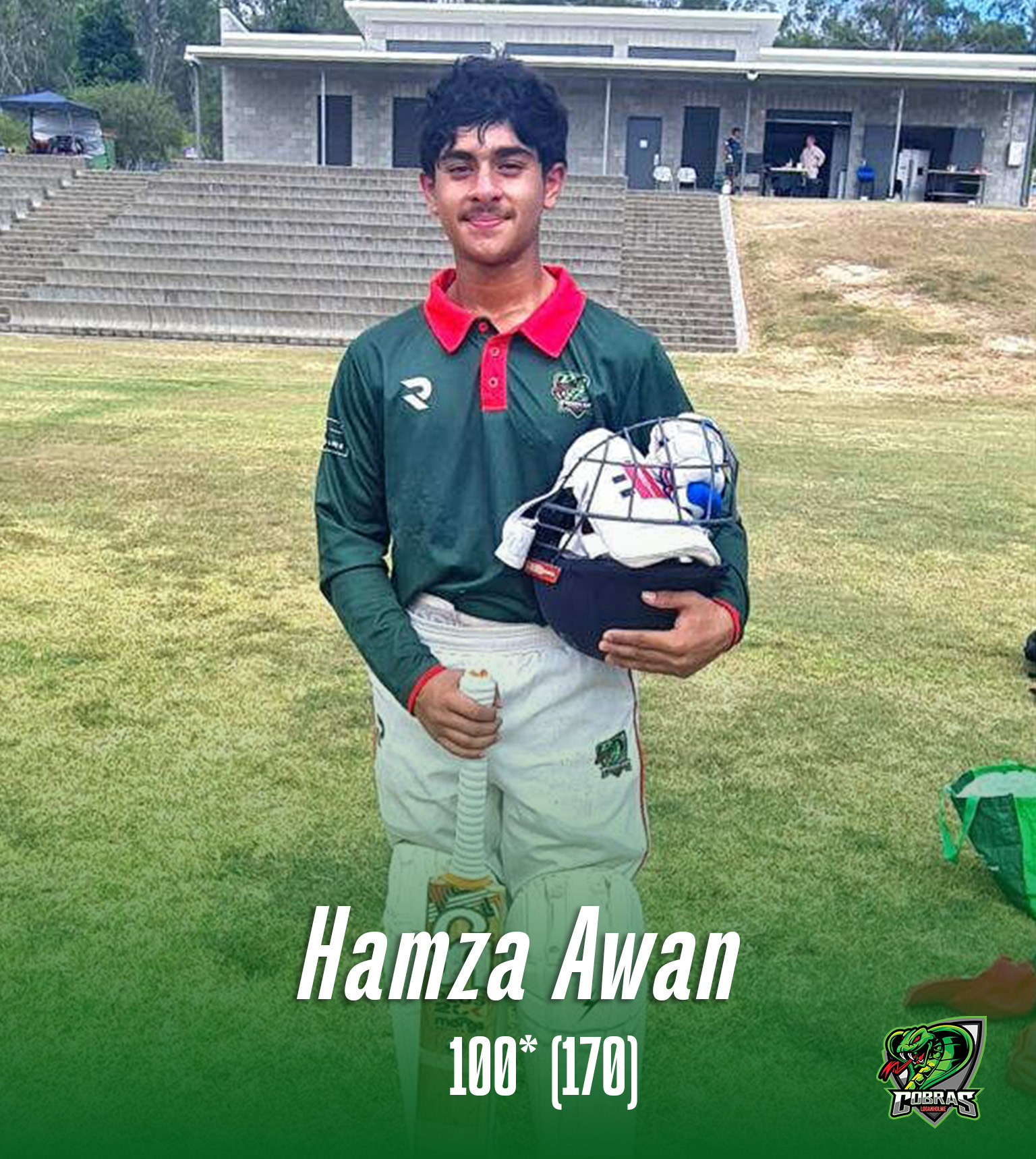 π£π£π£ JUNIOR CHAMPIONS ALERT
Massive shout-out to Hamza and Boston from 3A King Cobras who forged a massive, match-winning partnership this weekend against Marburg/Mt Crosby Thunder Dogs, with Boston making a sparkling 50 and Hamza notching up his first ever ton - Unbeaten from 170 balls!!!!
These boys have been mainstays of our junior roster for several years now and are now stepping up big time to spearhead the next generation of senior cricketers for Loganholme!
Great work lads and GO THE MIGHTY COBRAS πππ