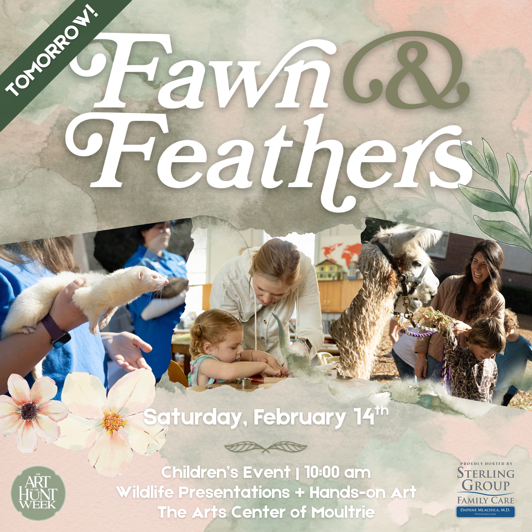 TOMORROW: Fawn & Feathers! 🌿🎨
We can't wait to see everyone tomorrow (2/14) at 10 a.m. for this year's Fawn & Feathers event! Haven't gotten your tickets yet? You still have time! Visit the link below to get tickets, and we'll see you soon!
🔗 https://bit.ly/4qwIvaL