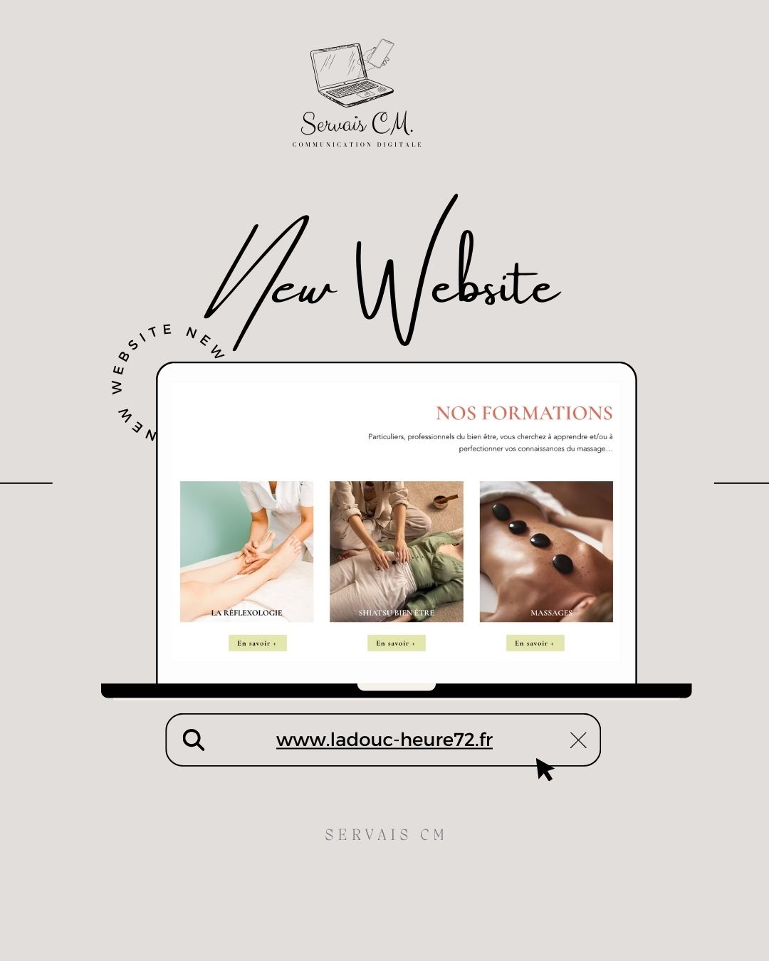 🌿 Refonte de site internet pour La Douc’Heure 72 🌿
Nous sommes ravis de vous présenter la refonte du site internet de La Douc’Heure 72, un espace dédié au bien-être, à la détente et à la douceur.
Un site repensé pour offrir une navigation fluide, un design apaisant et une présentation claire des prestations. 💆♀️💻
💡 À découvrir sur le nouveau site :
✨ Présentation complète des soins et massages
✨ Ambiance douce et harmonieuse, fidèle à l’univers de La Douc’Heure 72
✨ Informations pratiques et contact simplifié
✨ Design moderne et responsive, pensé pour tous les supports
📍 Découvrez ce nouvel écrin digital et offrez-vous un véritable moment de bien-être.
💻 Visitez le site : https://www.ladouc-heure72.fr/
#RefonteSite #NouveauSite #BienÊtre #Massage #Relaxation #Détente #LaDoucHeure72 #SiteVitrine #DesignWeb #WebDesign #Wix #ServaisCM #CréationDeSite #Bienveillance #Harmonie #Professionnalisme