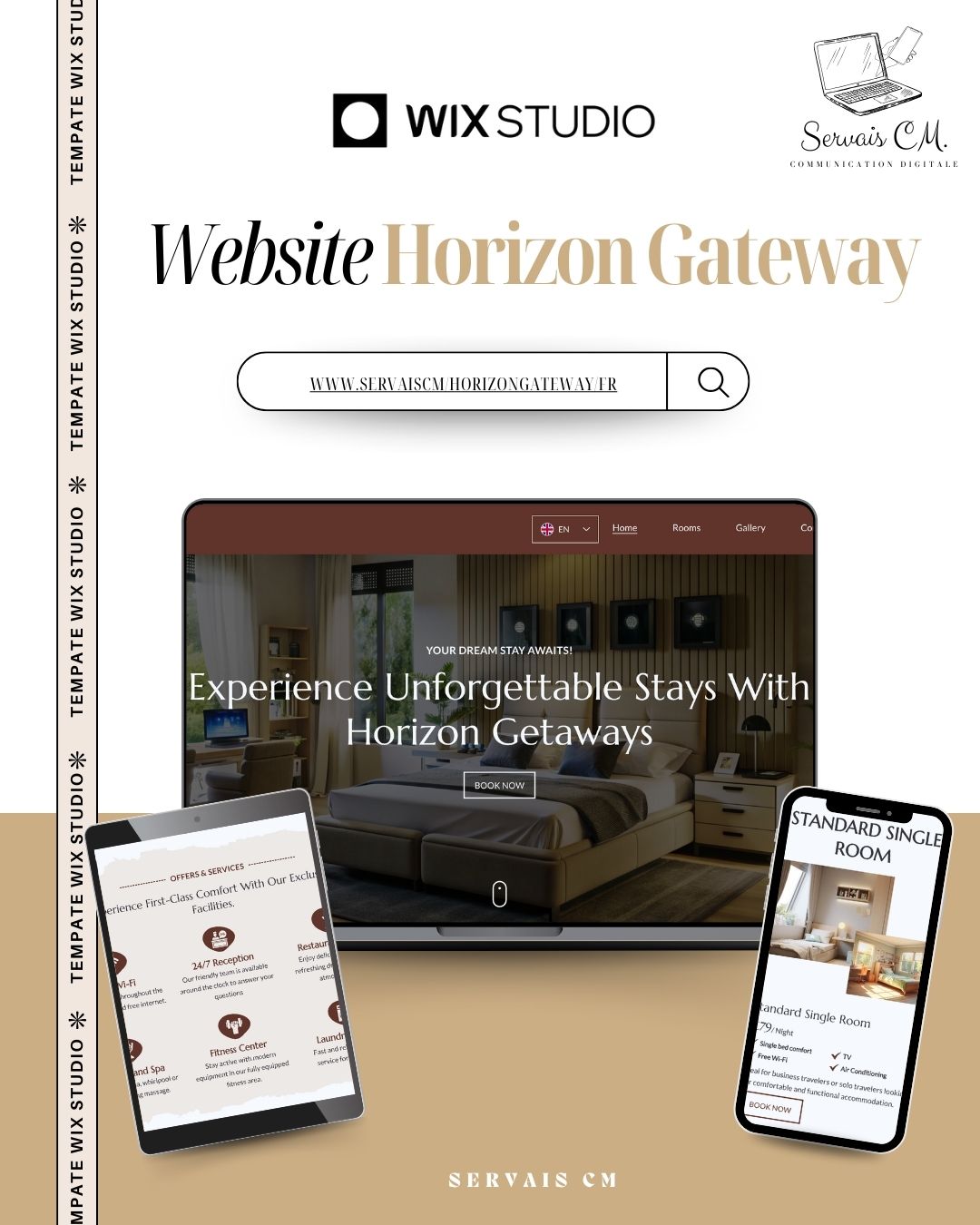 📍✨ Nouveau template : Horizon Gateway ✨📍
✨ Boostez votre présence en ligne avec la template Horizon Gateway
Pensée pour les hôtels, resorts, maisons d’hôtes et établissements touristiques, cette template Wix Studio allie élégance, modernité et performance.
💡 Pourquoi choisir Horizon Gateway ?
✔️ Design épuré et haut de gamme
✔️ Visuels immersifs pour une première impression mémorable
✔️ Navigation fluide et expérience utilisateur optimale
✔️ Structure idéale pour présenter vos chambres, services et informations clés
🎯 Une solution clé en main pour valoriser votre établissement et convertir vos visiteurs en clients.
💰 Tarif : 86 €
📩 Disponible dès maintenant chez Servais CM
#TemplateWix #WixStudio #Hôtellerie #Tourisme #MaisonDHôtes #SiteInternet #WebDesign #DesignHautDeGamme #ExpérienceUtilisateur #ServaisCM