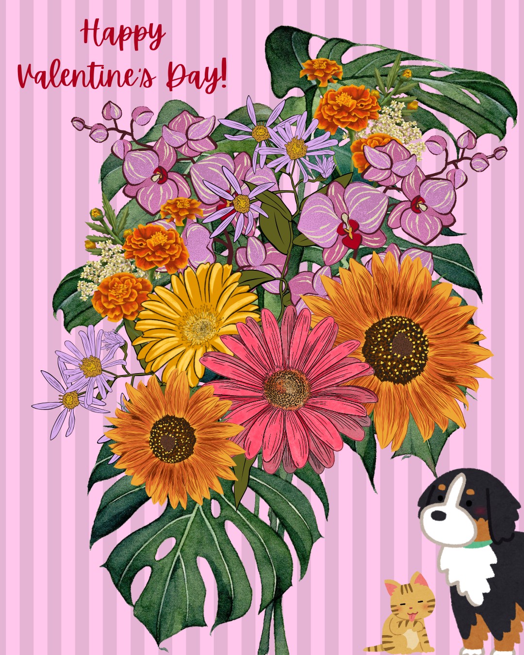 We hope you get to spend your day with someone special! 💜
A loving reminder that not all flowers are safe for your pets. 🌹🌻🌼
We recommend sticking with:
Roses
Orchids
Asters
Marigolds
Gerbera Daisies
Marigolds
If you do receive a beautiful bouquet containing flowers you're concerned about, you can always keep it in a room closed off from your pets, or bring it in to your work next week!
www.vivapets.ca