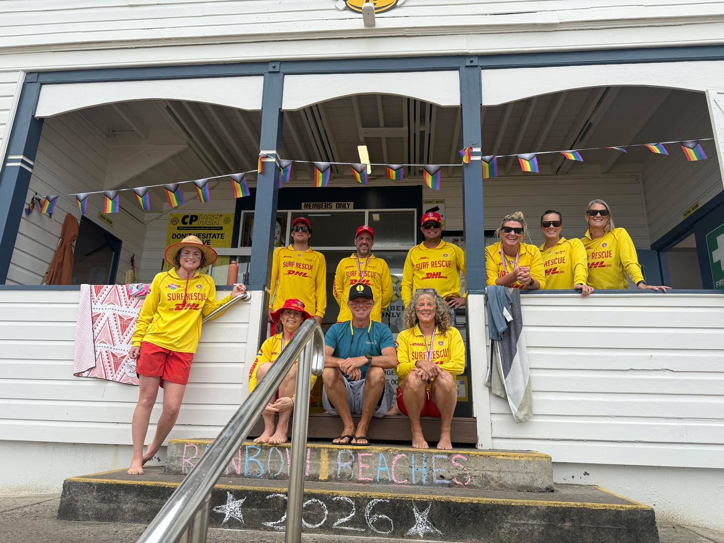 🌈 Rainbow Beaches 2026🌈
Today we celebrate inclusion, respect and the message that there is a place for everyone in Surf Life Saving.
A huge shout out to Patrol 4 for brightening up the beach this morning while keeping our community safe between the flags. We’re proud to stand together, support one another and welcome all.
Because diversity makes us stronger 💛
lifesaverswithpride slsnsw
#RainbowBeaches #Inclusion #YambaSLSC