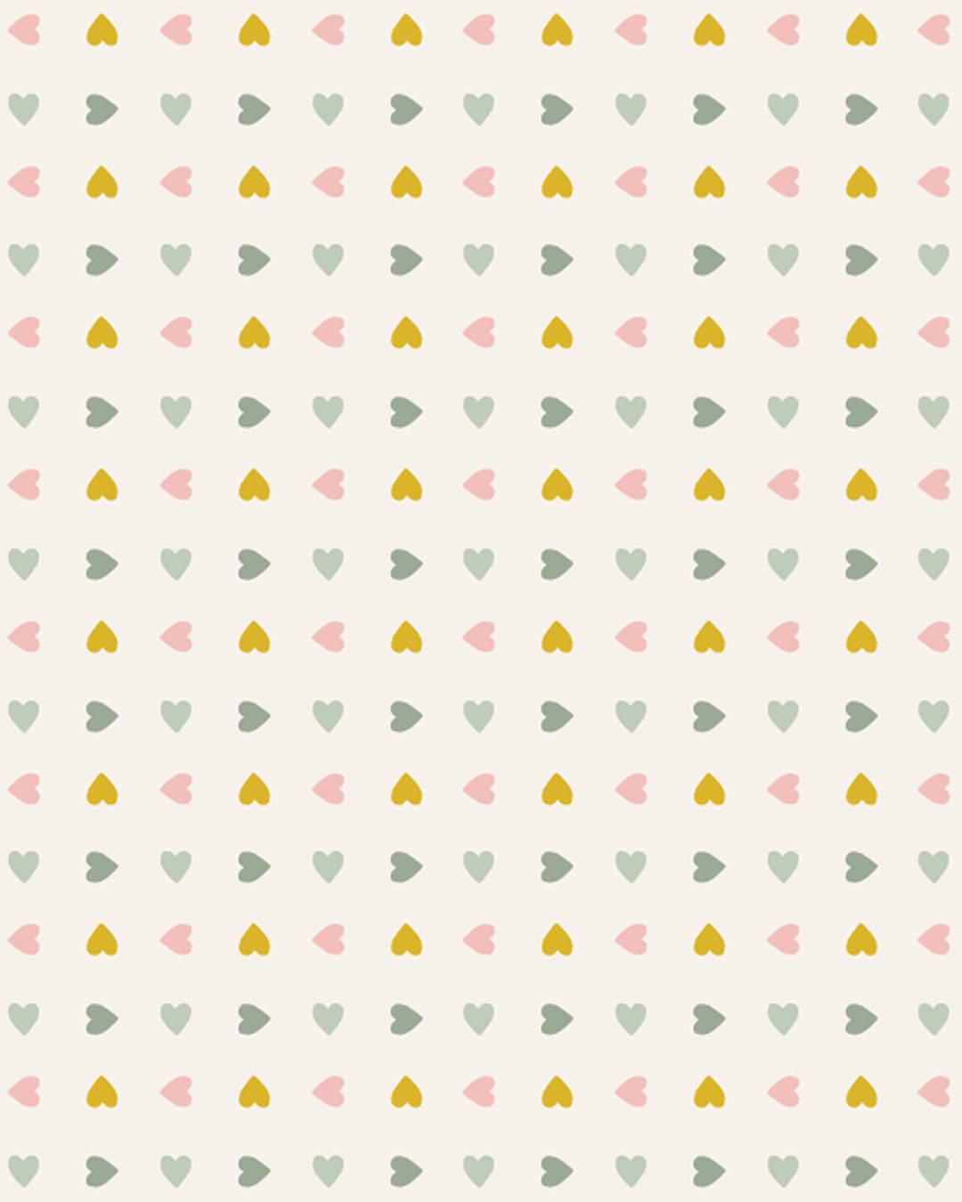 Little Crush is a small-scale blender featuring tiny multicoloured hearts. Designed to read as a texture from a distance, this print adds warmth, colour, and cohesion without competing with larger motifs.