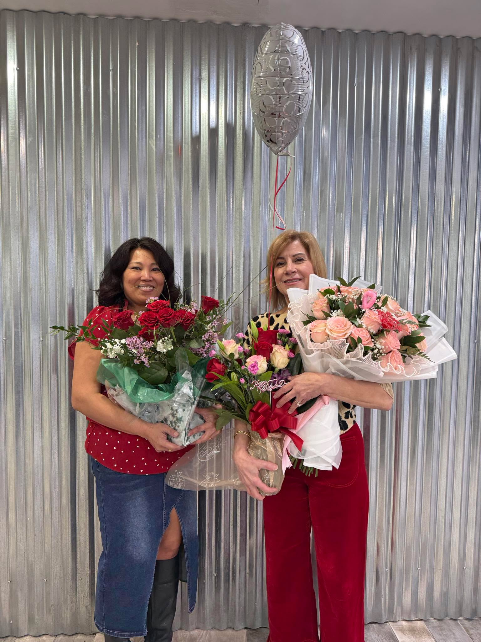 These ladies received the most beautiful flowers at the salon today! We wish each one of you a Happy Valentine’s Day !