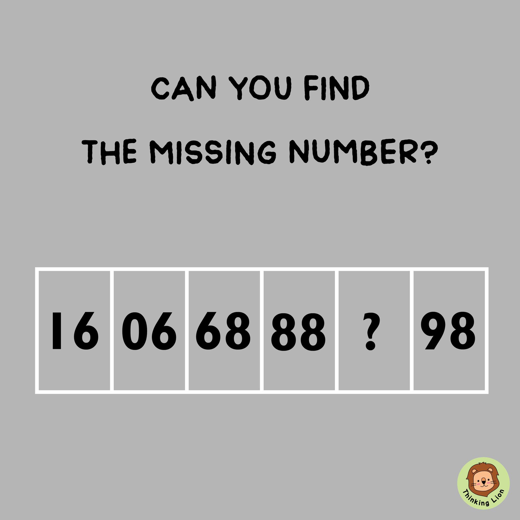 Full math teacher mode activated. 🧐
I spent way too long analyzing patterns.
Until…
Think you’ve got it?
Answer key:
https://www.thinkinglion.com/post/find-the-missing-number