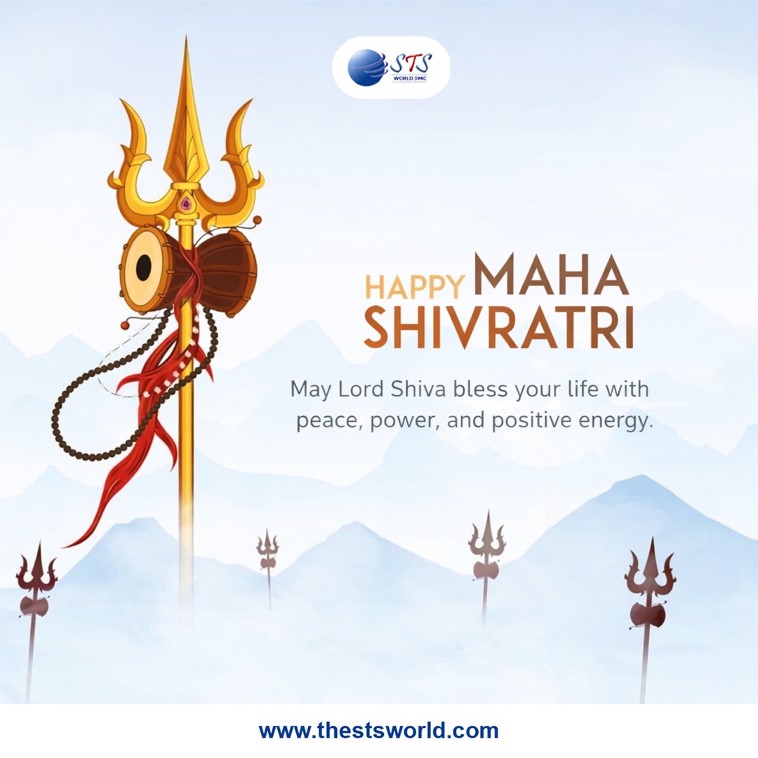 🕉️✨ Happy Maha Shivratri! ✨🕉️
May Lord Shiva bless your journey with peace, strength, and positive energy.
On this sacred occasion, let your spiritual journey begin with STS World DMC 🌍✈️
From divine pilgrimages to curated cultural experiences, we craft seamless travel across destinations.
📞 Plan your next spiritual getaway with us today!
🌐 www.thestsworld.com
#MahaShivratri #STSWorldDMC #SpiritualJourney #TravelWithPurpose #DivineDestinations #CulturalTravel