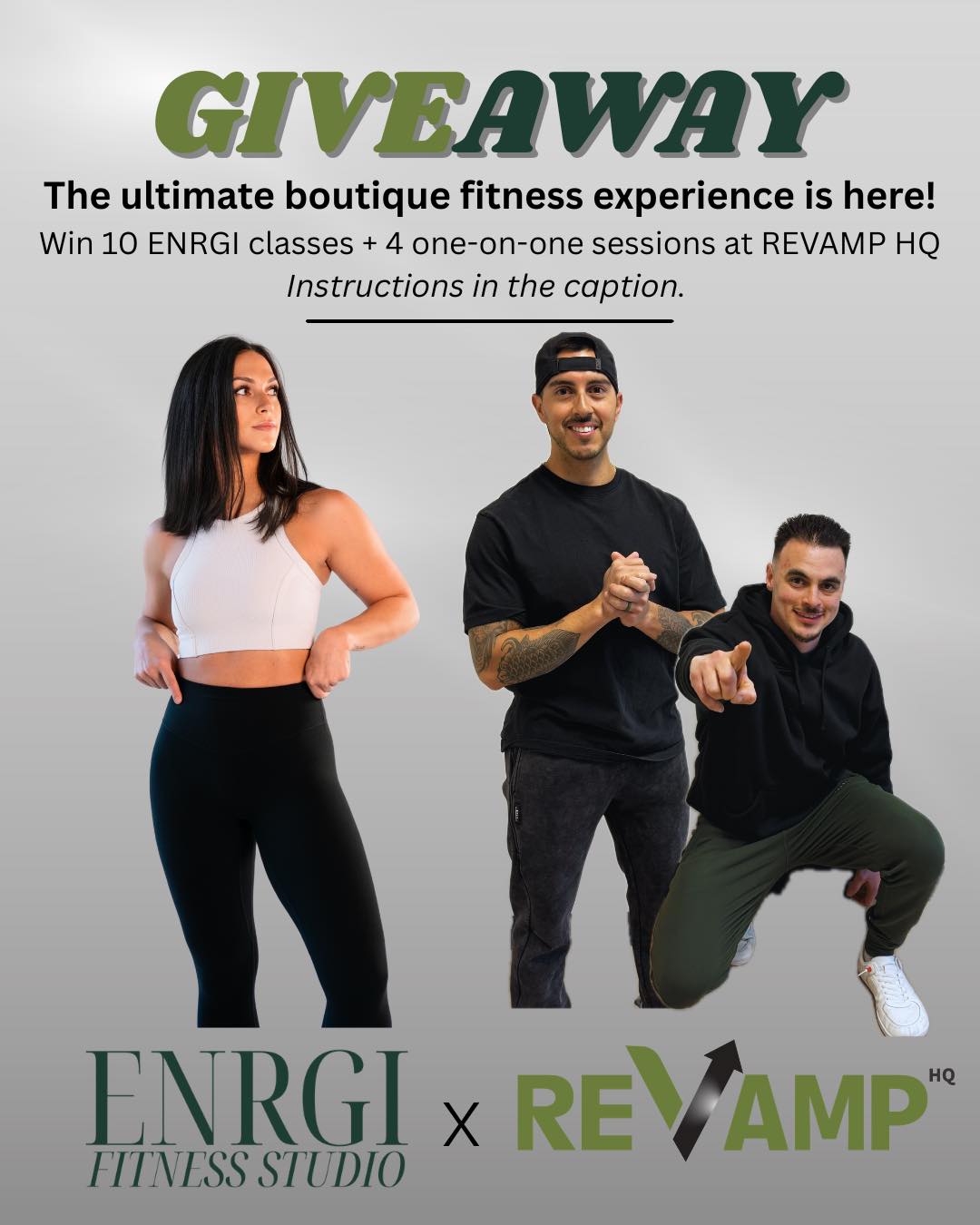 One winner will train inside two of Buffalo’s newest fitness facilities. Is it you?
Revamp HQ & ENRGI are teaming up to offer one lucky winner the complete training experience.
4 One-on-One Personal Training Sessions at Revamp HQ AND a 10-Class Pack at ENRGI
If you’ve been wanting more structure, more accountability, or just a reset, this is for you.
⸻
HOW TO ENTER
1. Follow @enrgi_fitness and @revampheadquarters
2. Like this post on both pages
3. Tag a friend who would take this on with you (each tag = one entry)
4. Subscribe to both email lists (links in bio)
Bonus: Share this post to your story and tag both studios for an additional entry
Giveaway closes February 26th 2026. Winner selected at random and announced shortly after.
ELIGIBILITY
Local participants only
must complete all 4 steps in entering
must be 18+ to enter
winner will be contacted only by this account. we will never ask for payment, passwords or personal information. please ignore and report any fake accounts. instagram is not affiliated with or sponsoring this giveaway.