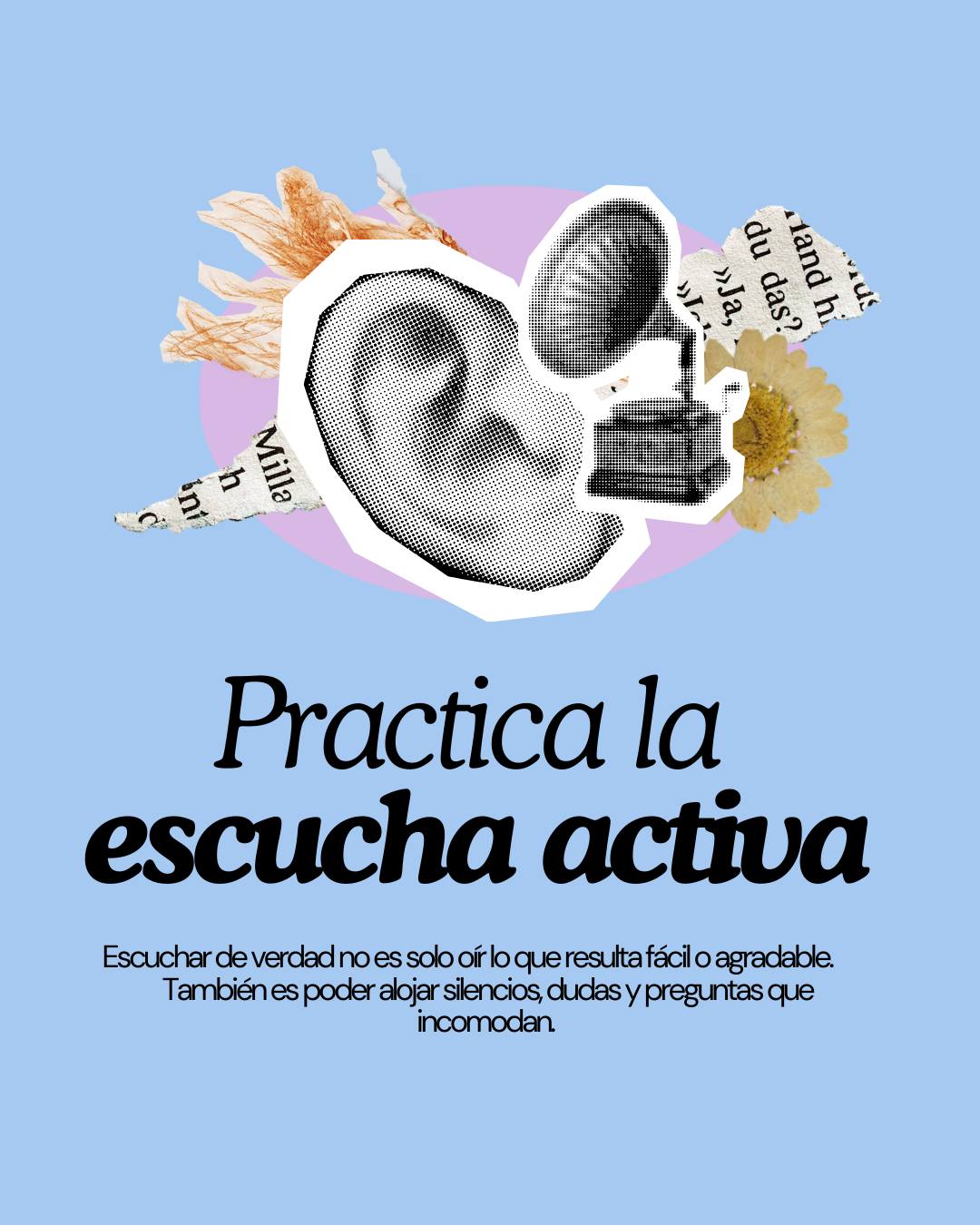 La escucha activa no solo beneficia a quien es escuchado.
También transforma a quien escucha, ampliando la comprensión, la empatía y el vínculo. 👂