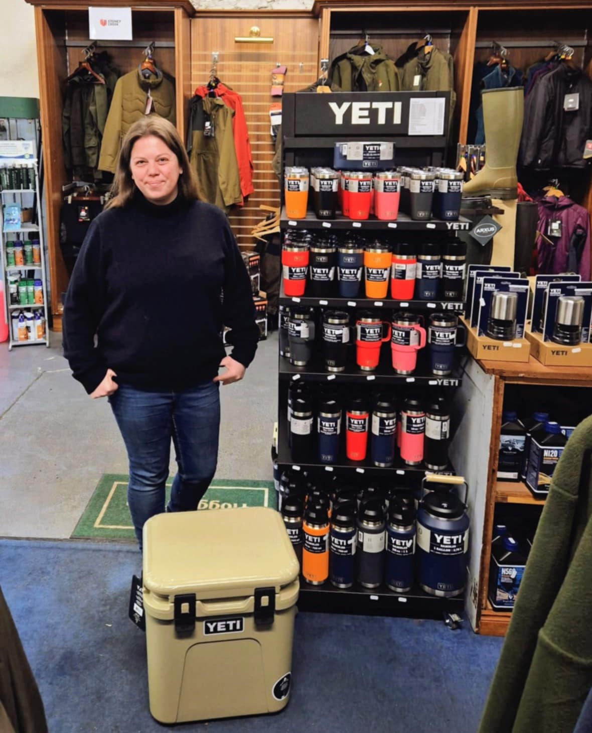 @amyehulme First purchase of a Yeti Coolbox from our new stock today. ❄️🤩