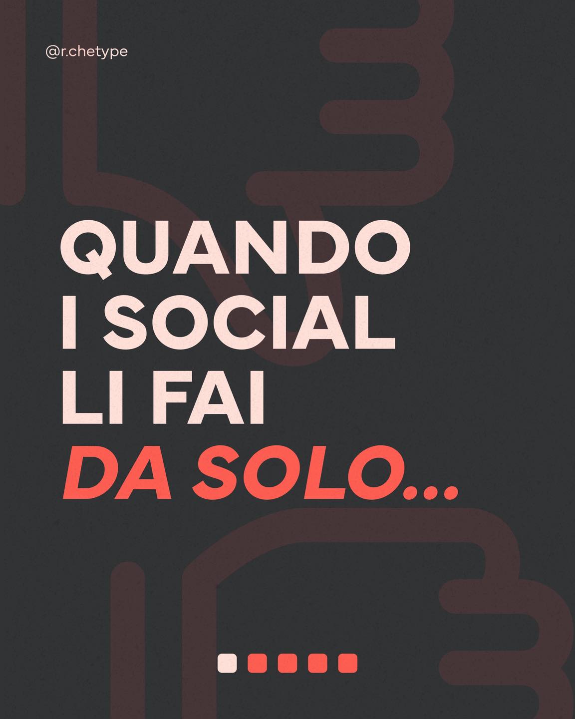 Occuparsi dei social da soli certamente si può, ma il problema è farlo nei ritagli di tempo, quando non è il tuo lavoro.
Una storia tanto per, una settimana sì e tre no… poi ti chiedi: “Perché non succede niente?”📱
Gestire un’attività significa pensare a tutto: clienti, fornitori, turni, incassi.
I social? Spesso restano in fondo alla lista.
Fare da soli non è sbagliato ma affidare la comunicazione a dei professionisti vuol dire liberare tempo, avere strategie chiare e far parlare il tuo brand anche quando tu sei dietro al bancone.
Se tu non puoi farlo, ci pensa R-chetype. Contattaci per raccontare ogni giorno la storia della tua attività in maniera professionale e senza stress!
#rchetype #professionisti #comunicazionesocial