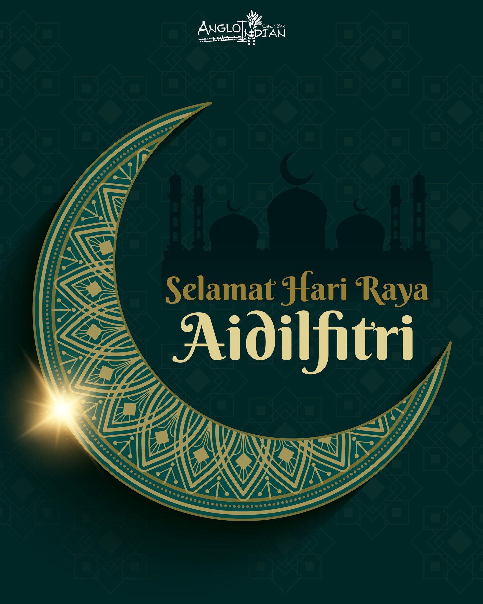 Selamat Hari Raya Aidilfitri 🌙
Wishing peace, joy, and togetherness to all celebrating.
May your homes be filled with warmth and your tables with good food.
Warm wishes from Anglo Indian Café & Bar.
—
Anglo Indian Cafe & Bar
📍 1 Shenton Way, #01-08, Singapore 068803
📞 6636 9411
📍 30 Victoria St, #01-13 CHIJMES, Singapore 187996
📞 6873 2750
📍 5 Straits View, #01-10 Marine One West Tower, Singapore 018935
📞 6284 2990