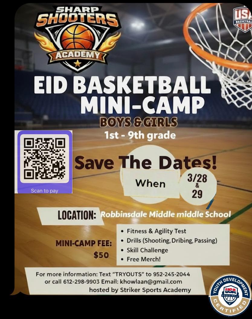 Save the dates!! This is a just one step to a much bigger vision. Reserve a spot before it’s too late! Lets gooo! #hoops #SkillDevelopment #nba #eid #basketball