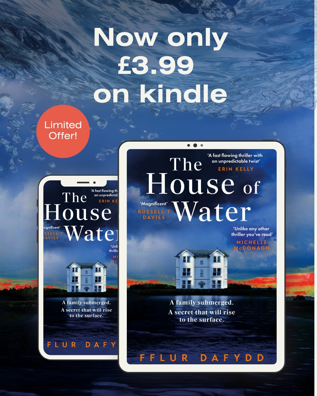 The House of Water is available on kindle for £3.99 for a limited time. Get your copy, dive in and let me know what you think 💙
#booksbooksbooks #kindlebooks #crimethriller #kindleoffer