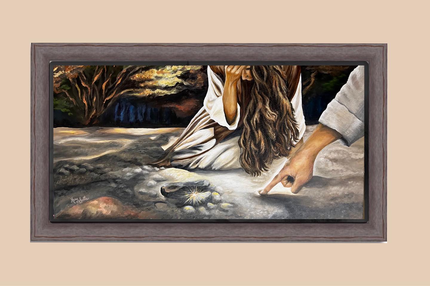 So, I know I posted this one already, but the more I looked at it the more that I just kept feeling that it needed, well . . . more. Iâve added detail and texture to the sand and made a few other touchups and changes.
NOW. . . I Think itâs done.
#donenotdone #customacrylicpaintings #paintingsofjesus #christianpaintings #smallbusinessowner #christianart #artistsofinstagram #commissionedartwork #commissionpainting #commissionpaintings #commissionpaintingsavailable