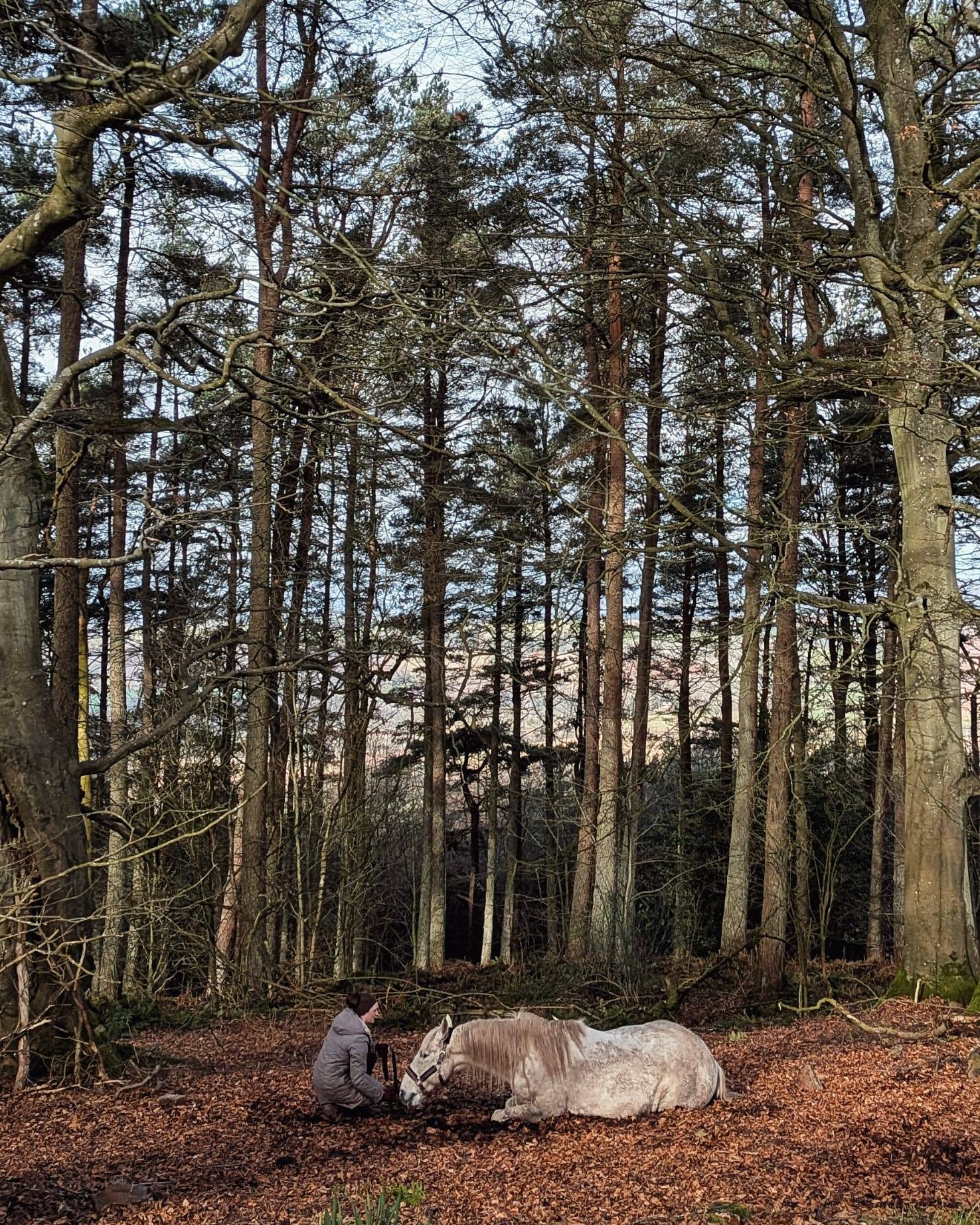 Merlie and Sophie practising for an upcoming role! At our base in the Scottish Borders we're lucky to have different filming locations right at home.