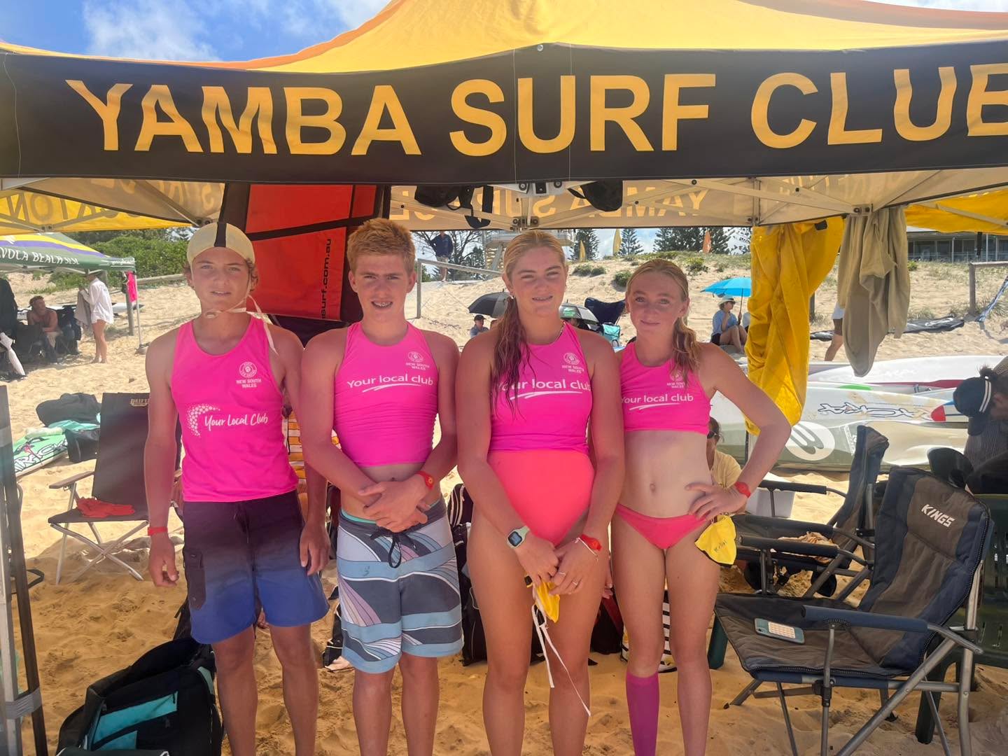It was our U15’s turn to compete at the NSW State Surf Life Saving Titles!
Day 1 started strong with Surf and Board Races before a huge storm front paused the remainder of events. That meant a jam-packed Day 2, with our four U15s split between two arenas to compete in their individual events and literally running between them for team events — commitment at its best!
Our awesome foursome made the semi-finals in nearly every event against big fields and tough competition. Huge congratulations to Ben for making the Surf Team Final!!
Congratulations Ben, Zac, Zahli and Kayla — our mighty Team of 4! You showed incredible sportsmanship, determination and team spirit. We’re so proud of you all!