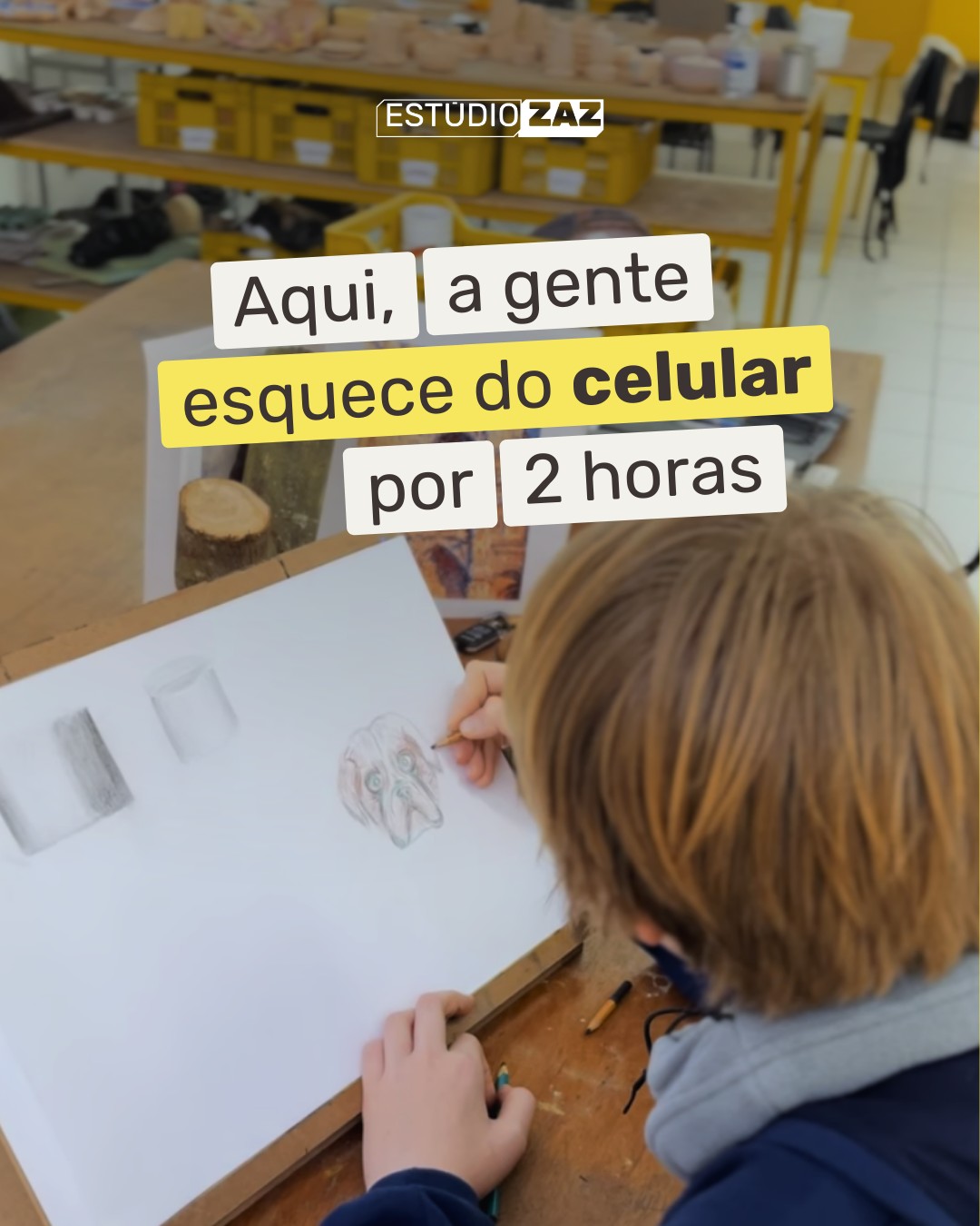 Tirar a criança da tela não é castigo, é presente. O esforço de construir um personagem ou modelar uma tigela gera uma recompensa química no cérebro muito mais potente e duradoura do que o vídeo rápido do TikTok.
Temos vagas para turmas infantis, clica no link da bio
Somos um ateliê educativo, localizados na cidade de Pelotas/RS. Oferecemos aulas de cerâmica, pintura, desenho e aquarela.