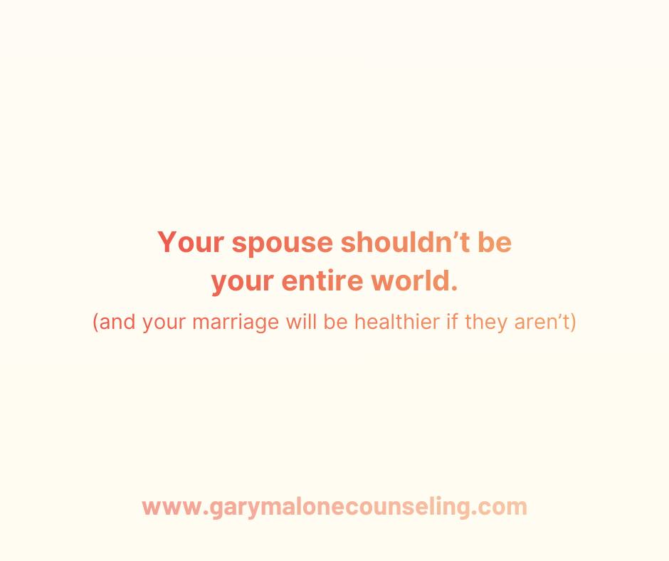 One quiet mistake couples make in marriage is expecting their spouse to be their entire world.
Best friend.
Confidant.
Entertainment.
Emotional support.
Social life.
It sounds romantic.
But in real life, it creates pressure no relationship was designed to carry.
No one person can be everything.
And when a marriage becomes the center of someone’s entire social world, life slowly starts to shrink.
Friends drift away.
Hobbies fade.
Invitations stop coming.
Conversations revolve around work, kids, and responsibilities.
At first it can feel like closeness. Over time, it becomes weight.
Because now the marriage has to carry everything.
Every frustration.
Every lonely moment.
Every need for fun.
Every need for connection.
Even strong relationships struggle under that kind of pressure.
Healthy marriages don’t eliminate friendships outside the relationship.
They make space for them.
Friends allow you to laugh in different ways.
Talk about things your spouse may not care about.
Share interests that don’t exist at home.
Step outside the routines of daily life.
And something interesting happens when people maintain friendships. They often come back into the marriage with more energy.
More stories.
More perspective.
More appreciation for their partner.
Instead of draining the relationship, healthy friendships outside the marriage often strengthen it.
Of course, friendships require healthy boundaries.
They should never become secretive.
They shouldn’t replace the emotional connection inside the marriage.
But when they are open, respectful, and appropriately boundaried, they support both partners.
A healthy marriage isn’t two people disappearing into each other.
It’s two whole people who still have lives, friendships, and interests beyond the relationship.
Then they come back together and share life. That kind of marriage doesn’t shrink the world.
It expands it.