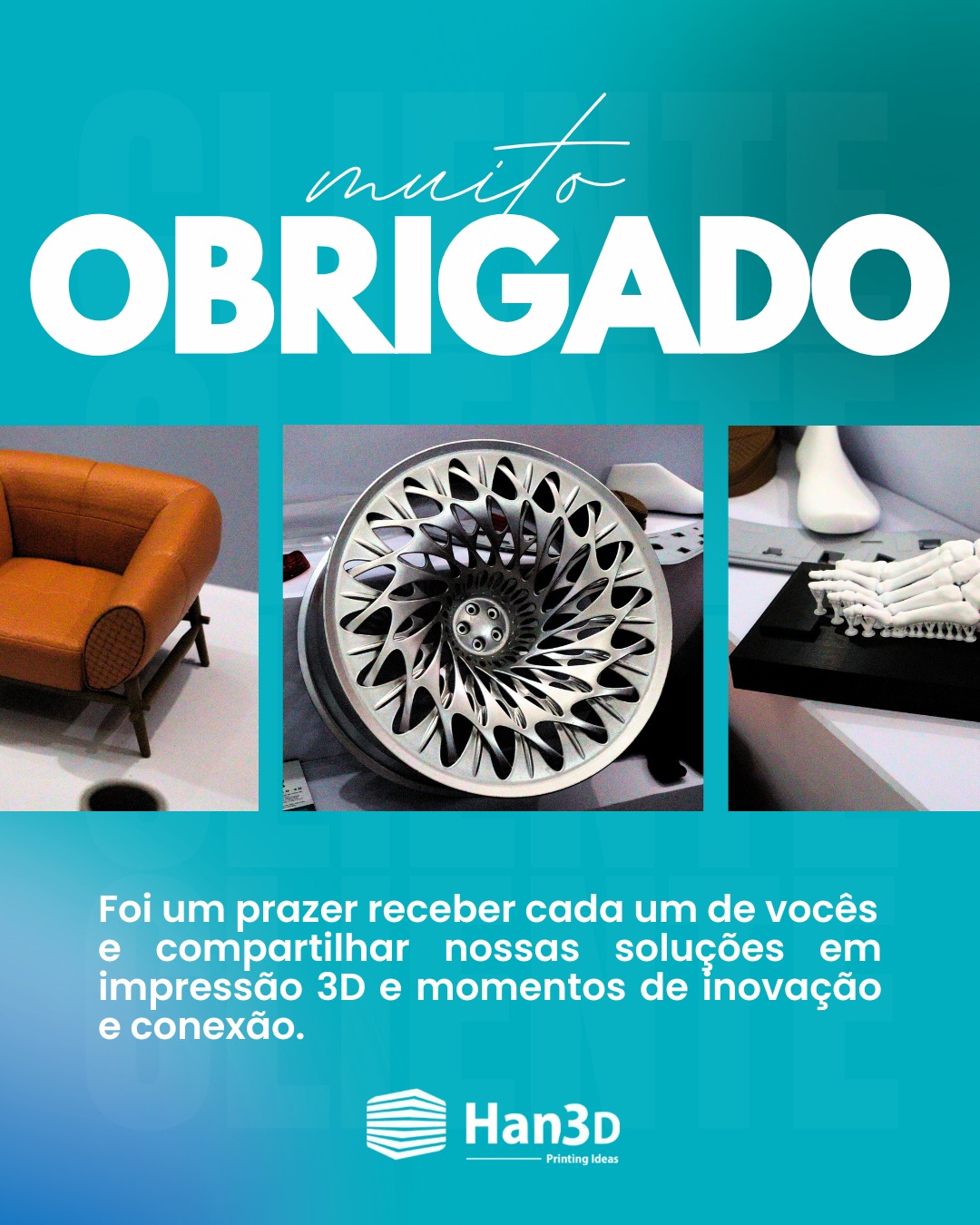 A participação da Han3D na Fimec foi marcada por grandes encontros, troca de conhecimento e muitas conversas sobre inovação e tecnologia para a indústria.
Queremos agradecer a todos que passaram pelo nosso estande, conheceram nossas soluções e compartilharam ideias conosco. Cada visita fortalece ainda mais nosso propósito de levar tecnologia, precisão e inovação para o mercado.
Seguimos juntos construindo o futuro da indústria! 🚀
#Han3D #Fimec #Fimec2026 #Impressão3D #TecnologiaIndustrial #ManufaturaAditiva #Inovação #Indústria #Tecnologia3D
