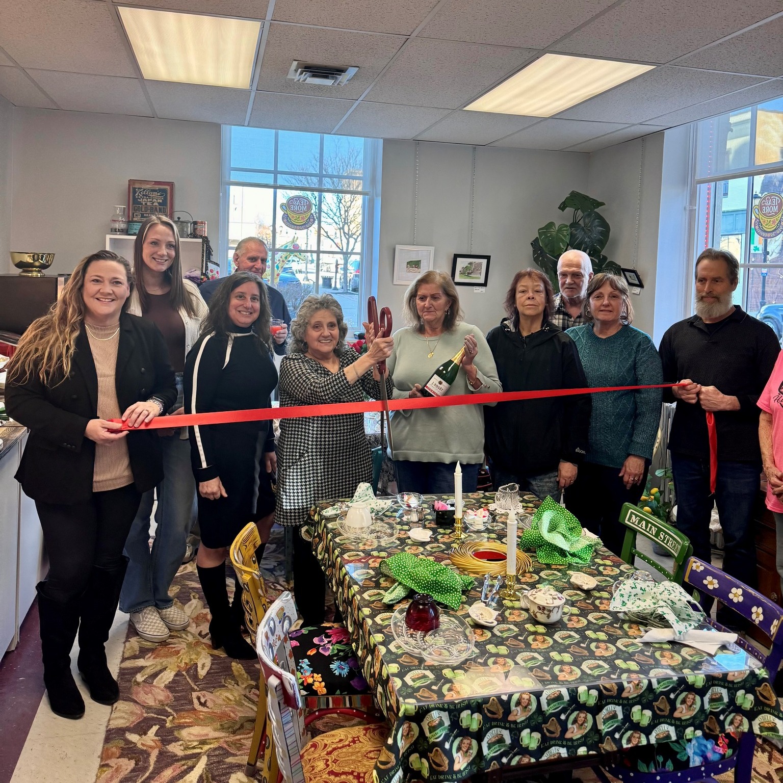 Welcome to Downtown Pittston, Tea & More!
Yesterday, our community gathered to celebrate the grand opening and ribbon cutting of Tea & More, a charming new tea experience located at 49 S. Main Street. Owner Judy Passetti has created a warm and inviting space where guests can slow down, enjoy a thoughtfully curated menu of teas, tea sandwiches, Bason coffee, soups, cider, and connect with friends and neighbors.
Opening a tea shop has long been Judy’s dream, and we are thrilled to see that dream come to life right here in the heart of our downtown. The celebration included complimentary tastings, beautiful artwork by Sabine Thomas, and locally made goods from Summer Hill Botanicals, making it a wonderful afternoon filled with community, creativity, and conversation.
Tea & More will also host special events and private tea-themed gatherings, creating another unique place for people to come together in Pittston. We wish Judy and her team the very best as they begin this exciting new chapter.
Be sure to stop in, say hello, and experience Tea & More for yourself!
📍 49 S. Main Street, Suite 101
📞 272-347-8607
🕰 Open Monday, Wednesday, Thursday & Friday | 10 AM – 2 PM