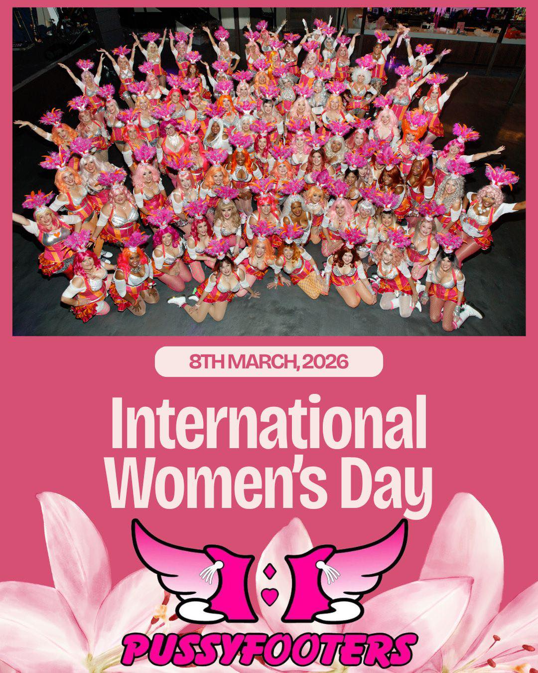 The Pussyfooters celebrate women every day—but today we proudly join the world in celebrating International Women’s Day. 🩷🧡🩷
Cheers to women supporting women—today and always. 🎉
