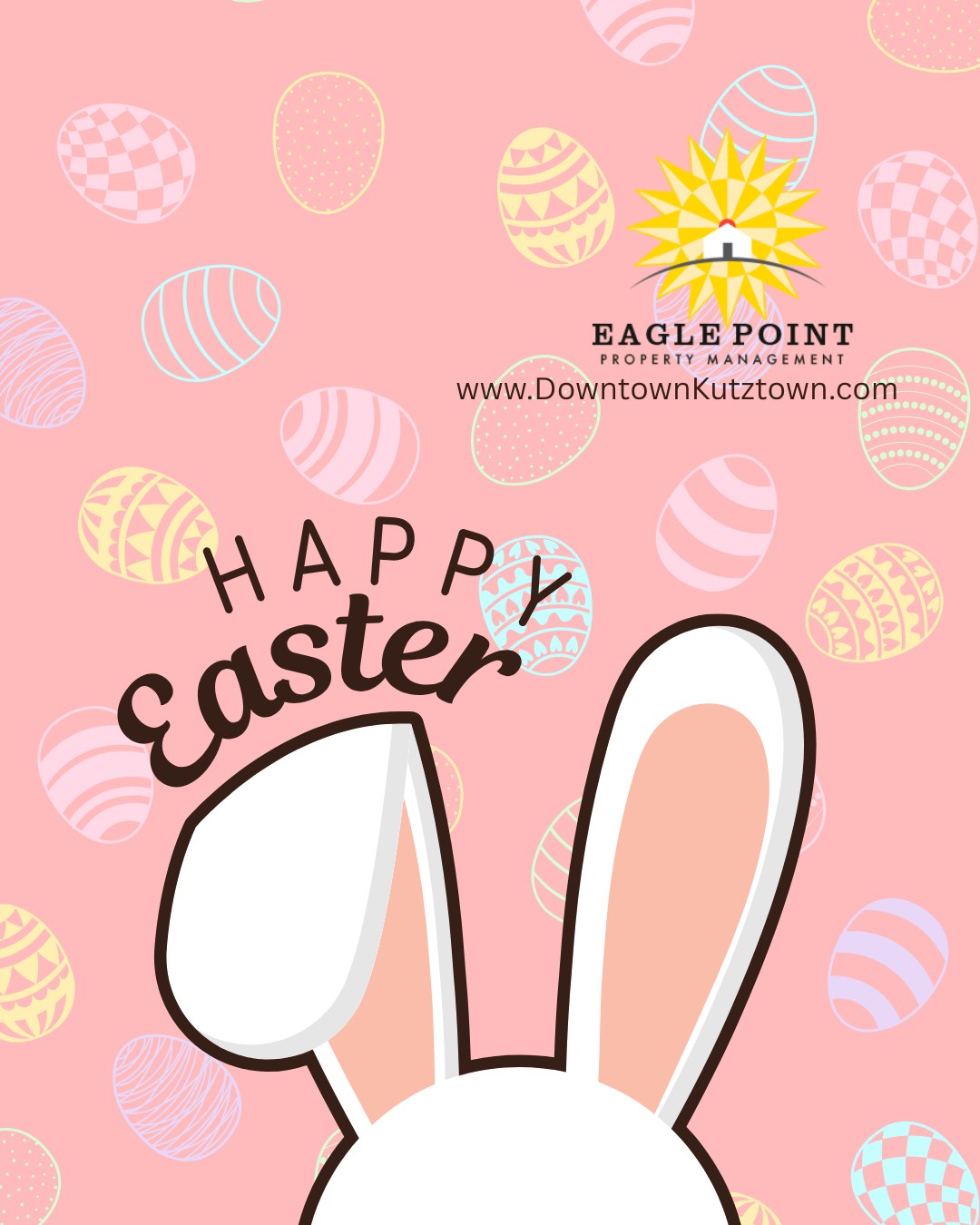 Whether you're home-home or home with us, we hope your Easter is cozy, calm, and filled with something sweet. 🐣💛 #EasterVibes #eaglepoint #downtownkutztown #KU #goldenbears #kutztownuniversity #livehowyouwantto #EPPM #April #Easter