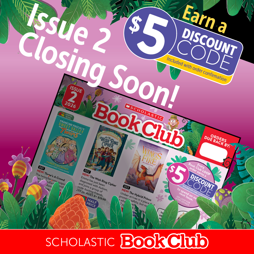 Last call for Book Club! Orders close 8pm this Friday. Visit scholastic.com.au/LOOP