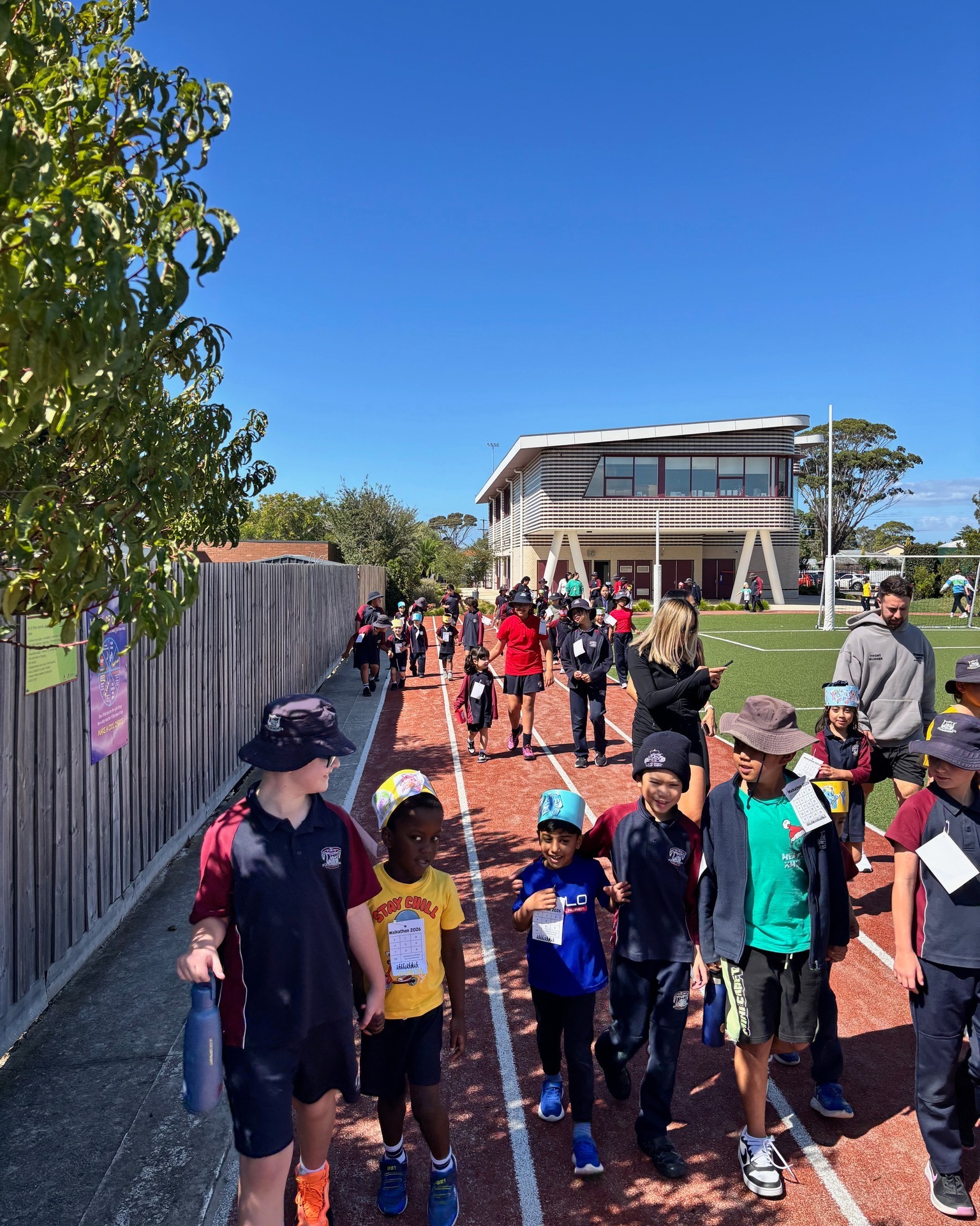 Thanks to all involved who made the walkathon a wonderful success today. The atmosphere was positive and full of energy, with students, staff, and families all coming together to support the event. Don't forget to collect the money you have raised and return it to school. Well done everyone.