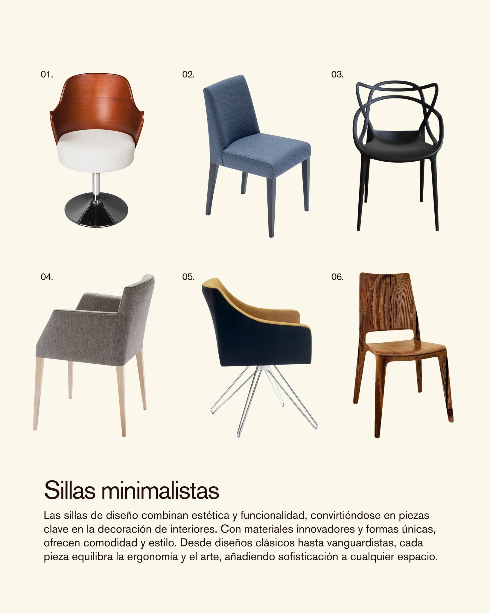 A veces, el diseño más sencillo es el que mejor funciona 🪑
Las sillas minimalistas destacan por sus líneas limpias, su ligereza visual y su capacidad para adaptarse a cualquier espacio: desde cocinas modernas hasta comedores más clásicos 😌
En Mobles Bustos encontrarás modelos pensados para unir diseño, comodidad y funcionalidad en tu día a día.
Porque en decoración, muchas veces… menos es más ✨
#moblesbustos #homedecor #decoracion #laseniapaisdelmoble