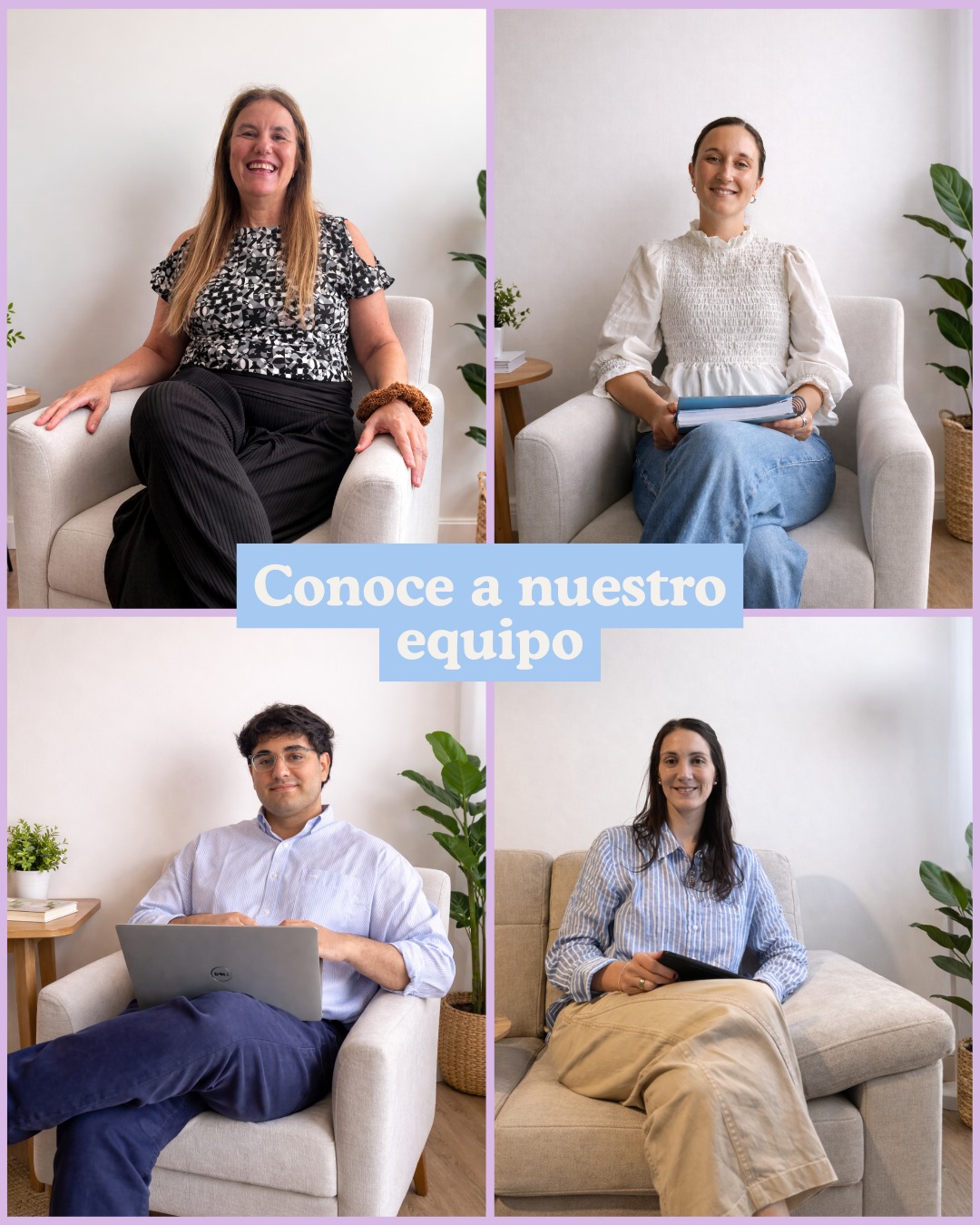 Conocé a nuestro equipo de psicólogos 🧠✨
Detrás de cada proceso hay profesionales comprometidos en acompañarte con respeto, escucha y calidez.
En nuestra clínica creemos que cada persona es única, por eso nuestro equipo trabaja desde distintas miradas y herramientas para brindar un acompañamiento integral.
Deslizá para conocer a quienes forman parte de este espacio de cuidado y crecimiento. 🤍
Tu bienestar es lo más importante.