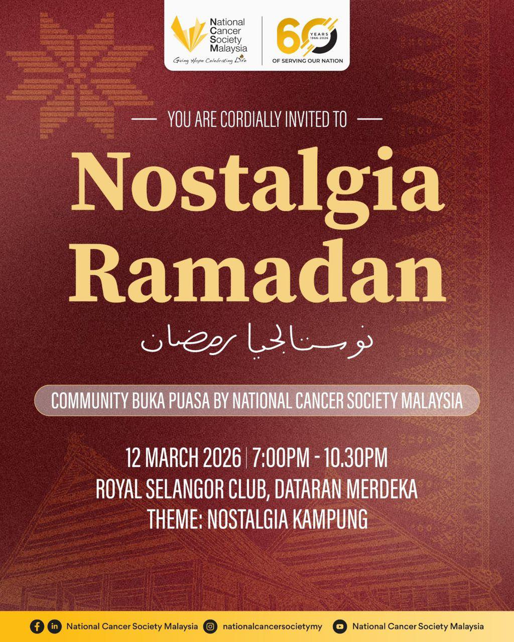 IMM Carehub was honored to attend the Community Buka Puasa organized by the National Cancer Society Malaysia.
A meaningful evening filled with warmth, unity, and community spirit during this blessed month of Ramadan. 🌙✨
#IMMCarehub #NationalCancerSocietyMalaysia #pinkunity #relayforlife #communityspirit