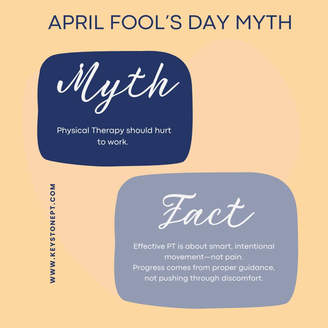 April Fool’s Day is a good reminder that not everything you hear about recovery is true 😉 Physical therapy does not have to hurt to be effective. Real progress comes from the right movements, the right pace, and guidance that helps your body heal without unnecessary discomfort. At Keystone Physical Therapy, treatment is designed to challenge you safely while supporting long-term results. 💙
#AprilFoolsDay #PhysicalTherapyMyth #PhysicalTherapyFacts #KeystonePhysicalTherapy #PhysicalTherapy #PTTips #MovementMatters #PainRelief #RecoveryJourney #Rehabilitation #SmartMovement #HealthyRecovery #MobilityMatters #PainManagement #TherapyEducation #PatientCare #ManualTherapy #StrengthAndMobility #HealingThroughMovement #WellnessTips #BrookfieldWI #WisconsinPhysicalTherapy #InjuryRecovery #MoveBetterFeelBetter #TherapySupport #PhysicalTherapist #PostureAndMovement #PTClinic #RecoveryWithoutPain #MovementIsMedicine