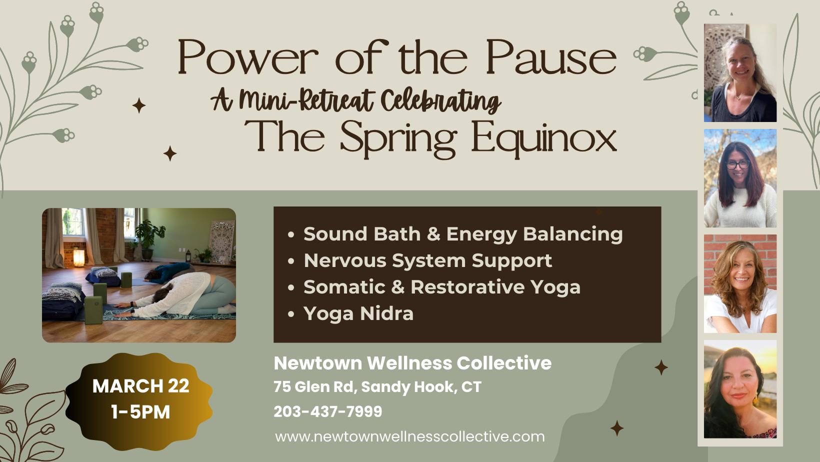 Celebrate spring with us! Join us to honor this gentle transition from the slumber of winter into the vitality of spring. Yoga Nidra, Sound Bath, Energy Balancing, Somatics, Restorative Yoga. This half day retreat is a GIFT to honor all that's emerging within you!
Register at link in bio 🔝💗🔝
#springequinox #leadwithheart #powerofthepause #purposefulrest #pausebeforemovingforward #springenergy #vitality #joyfulliving #restandrenew #newtownct #sandyhookct #southburyct #oxfordct