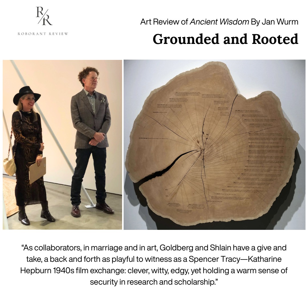 @Kengoldberg’s and I were so grateful for this thoughtful, funny and insightful review in @roborantreview of our exhibition "Ancient Wisdom for a Future Ecology: Trees, Time & Technology" at @dirosaart Center for Contemporary Art museum location in SF.
Thank you to the author, Jan Wurm (@janwurmcalifornia) for such a grounded and generous reflection on the work.
We were dying to have her compare our dialogue in our art tour back and forth to Spencer Tracy and Katharine Hepburn (OMG!), and honored by the other artists she referenced in relation to our self-portraits. Her insights on the work are so beautifully written.
Read the full review at the link in bio.
https://www.roborantreview.com/reviews/grounded-and-rooted
The exhibition is up through April 11th.
Would love for you to see the exhibition in person. A list of public programs at ancientwisdom.art
#Art #ArtReviews